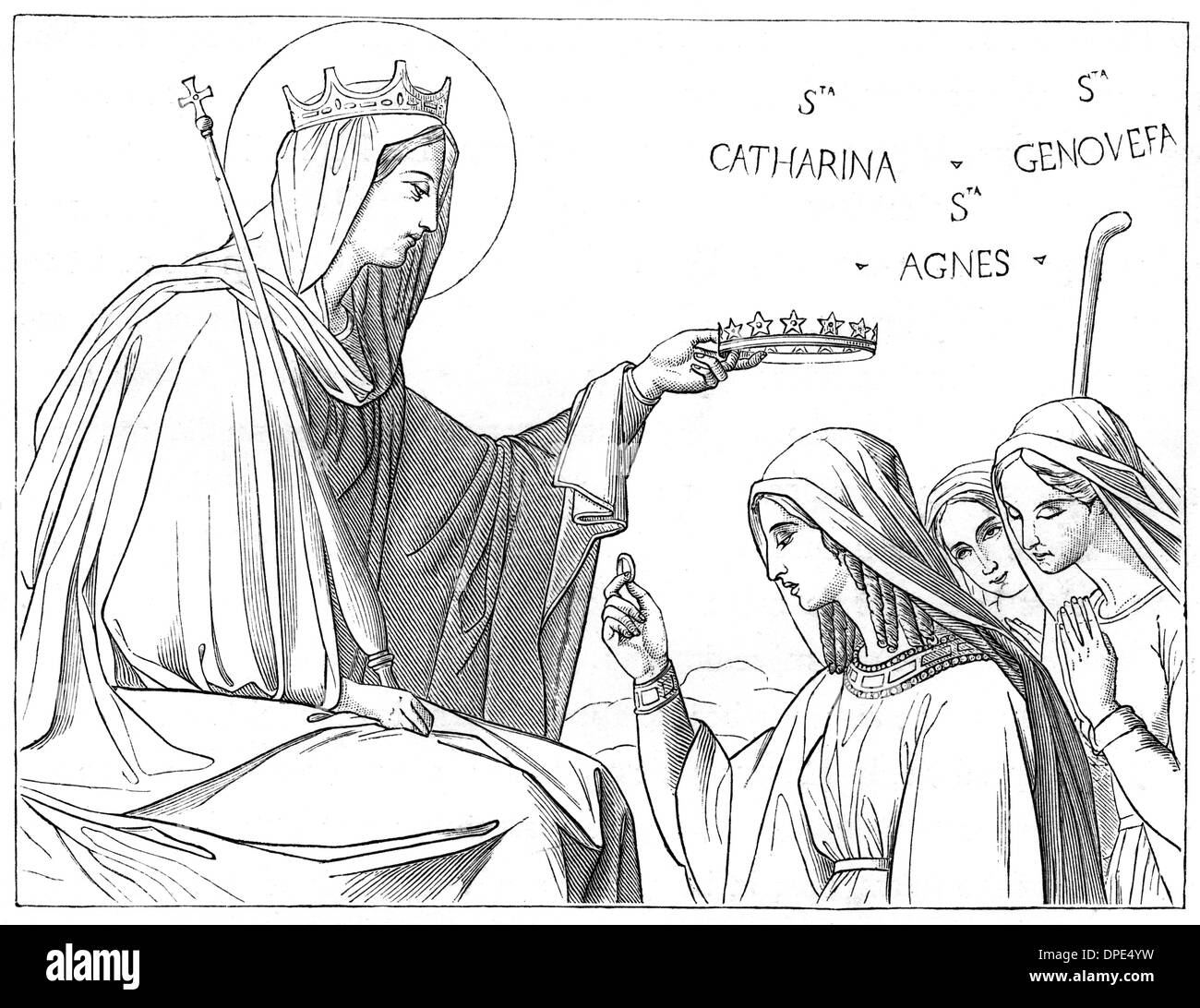 MARY AND VIRGINS Stock Photo Alamy