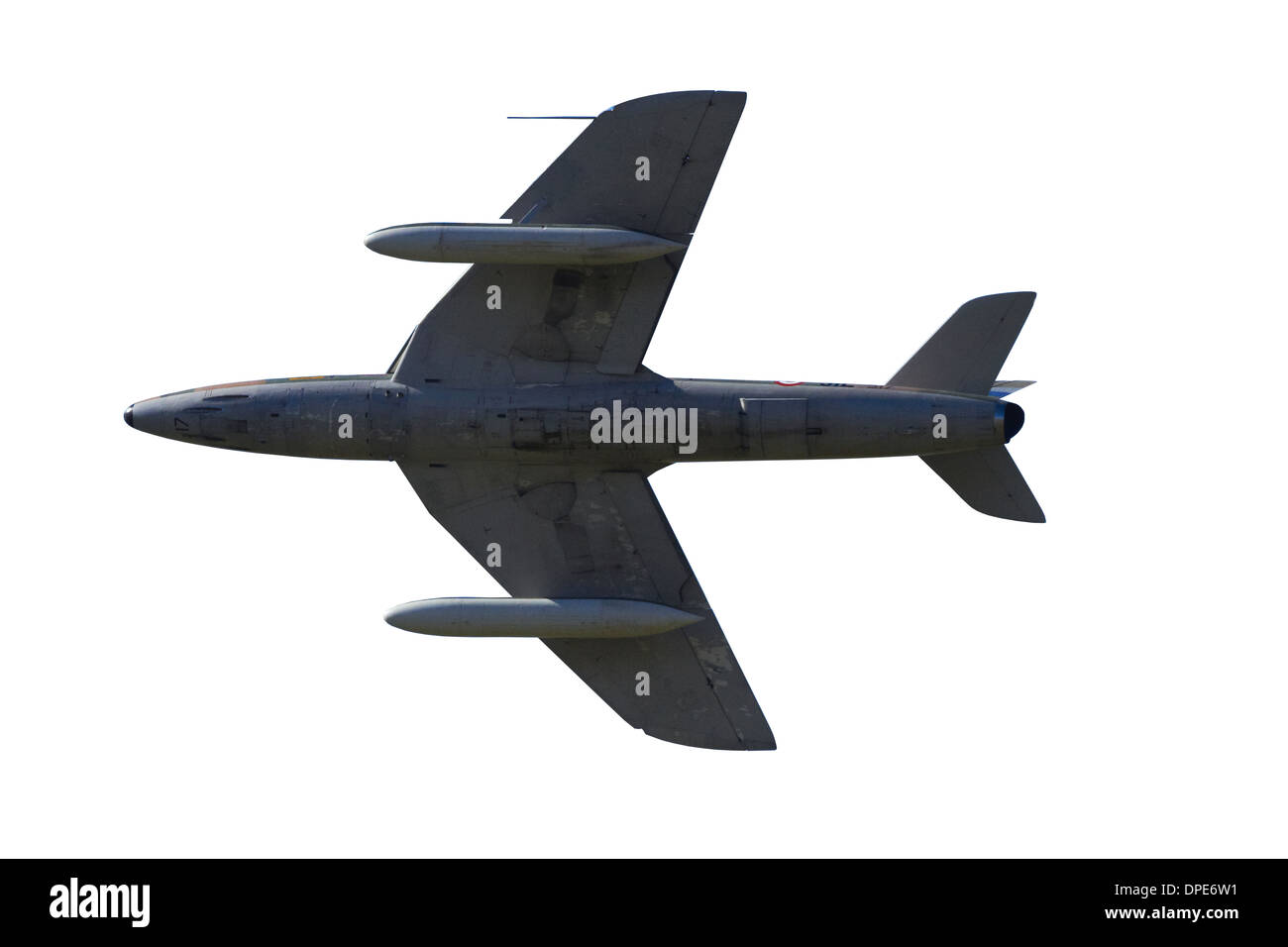 Cutout of Hawker Hunter jet fighter Stock Photo