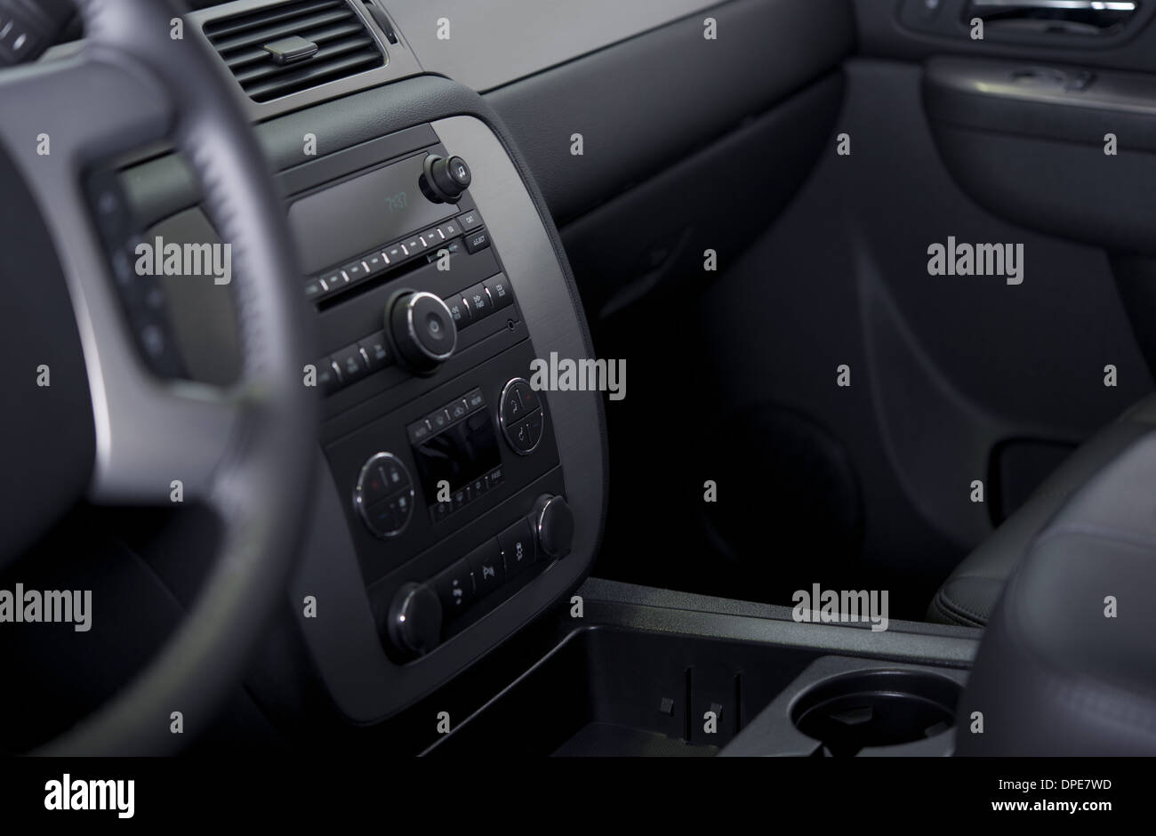 Vehicle Modern Dashboard Climate Control and Entertainment System