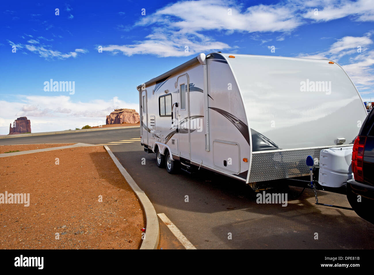 Recreational Vehicle RV Modern Lightweight Travel Trailer in Arizona