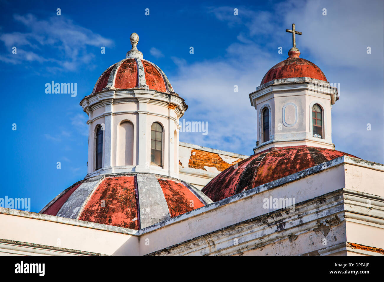 Cathedral of San Juan Bautista in San Jaun, Puerto Rico. Stock Photo