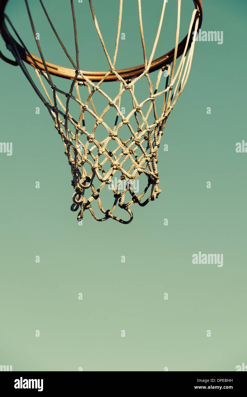 Detail of a basketball hoop Stock Photo