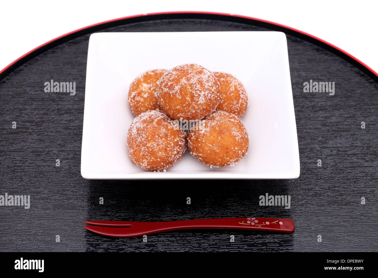 japanese sugar round donut Stock Photo