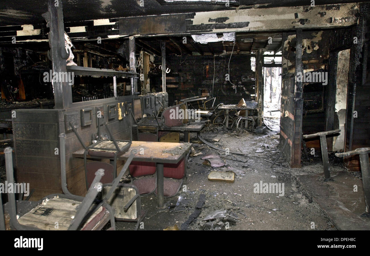 (PUBLISHED 03/01/2003, NC3; NI3) Interior photo of the burned dining
