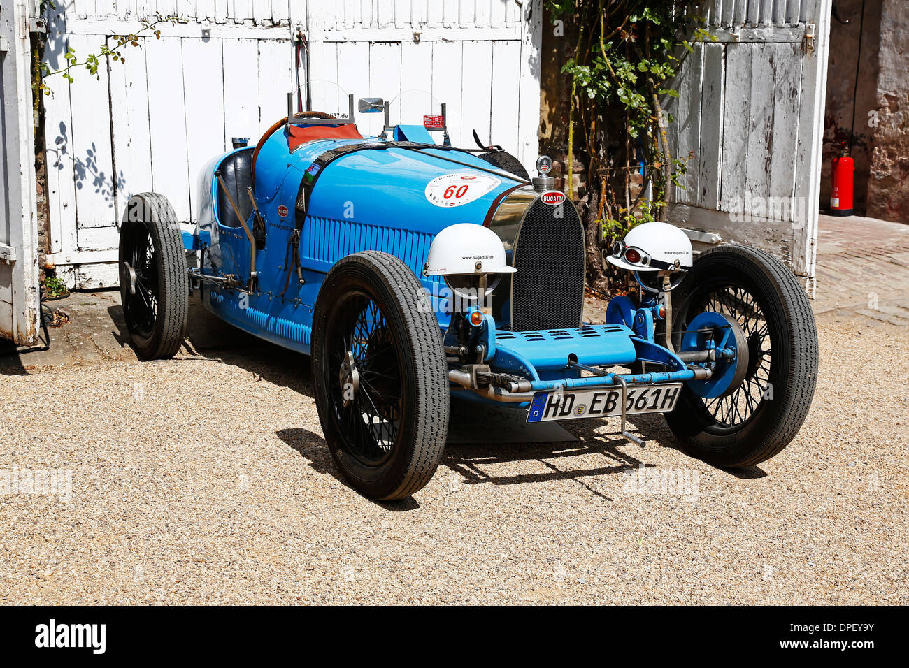 Vintage car, Bugatti 37, built in 1927, vintage car meet, Schloss Dyck Classic Days 2013, Schloss Dyck Castle, Jüchen Stock Photo