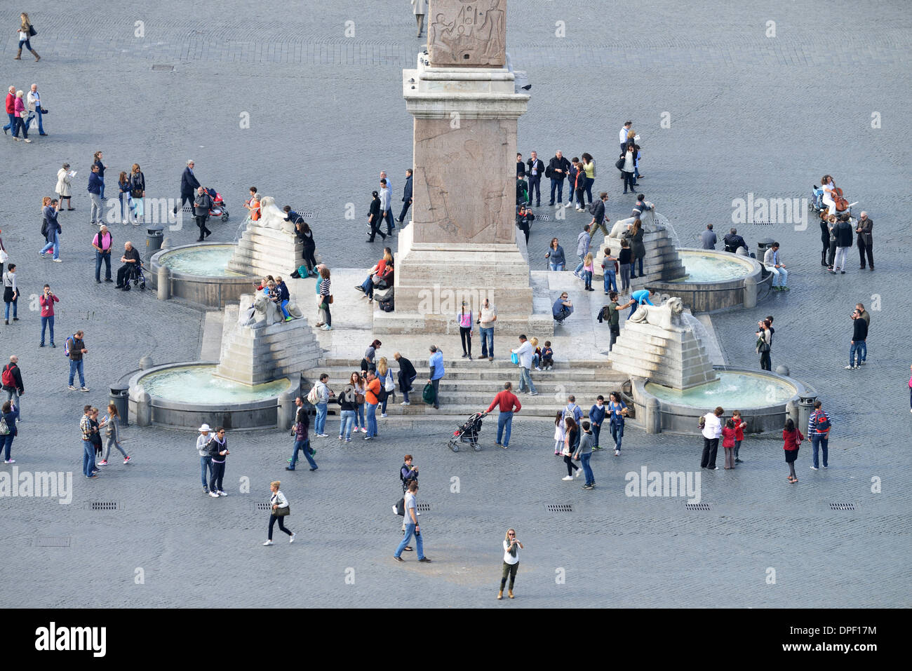 Piazza del Popolo square, Rome, Italy Stock Photo