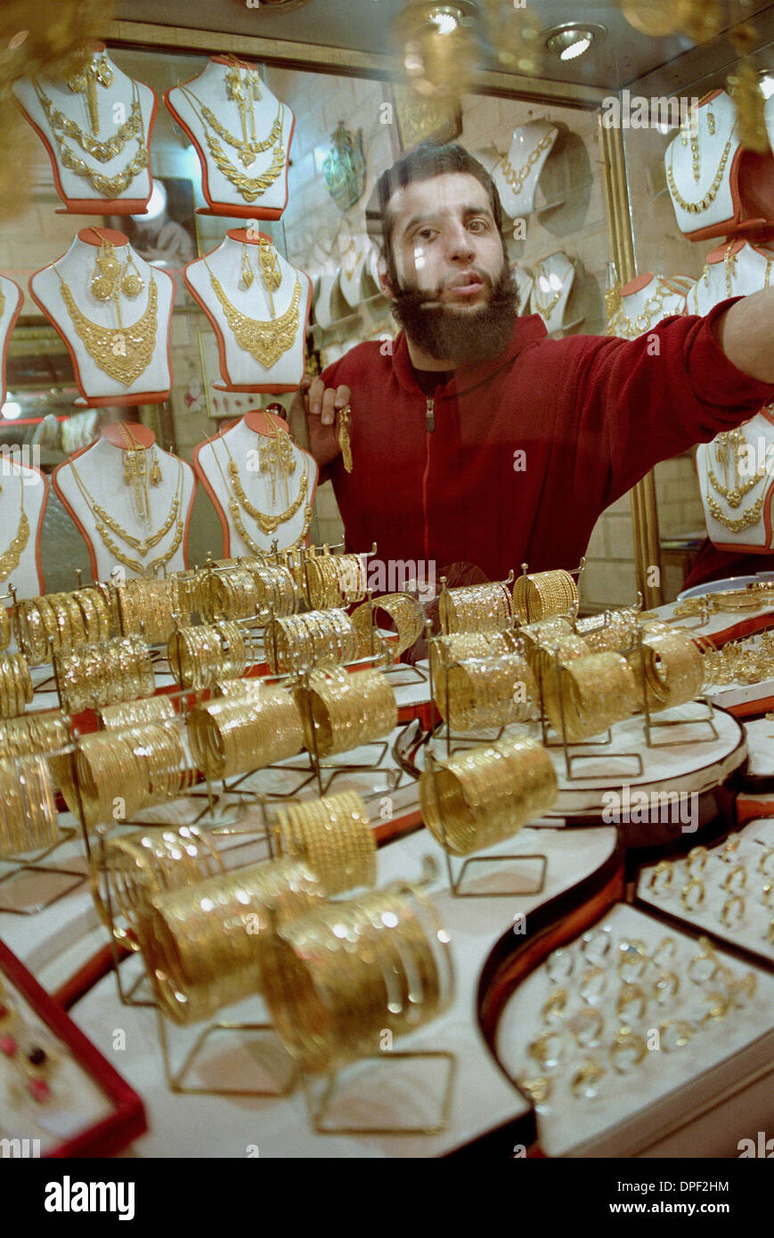 Sep 20, 2006 - Tehran, Iran - Gold jewelry shop at a bazaar in Tehran. (Credit Image: © PhotoXpress/ZUMApress.com) Stock Photo