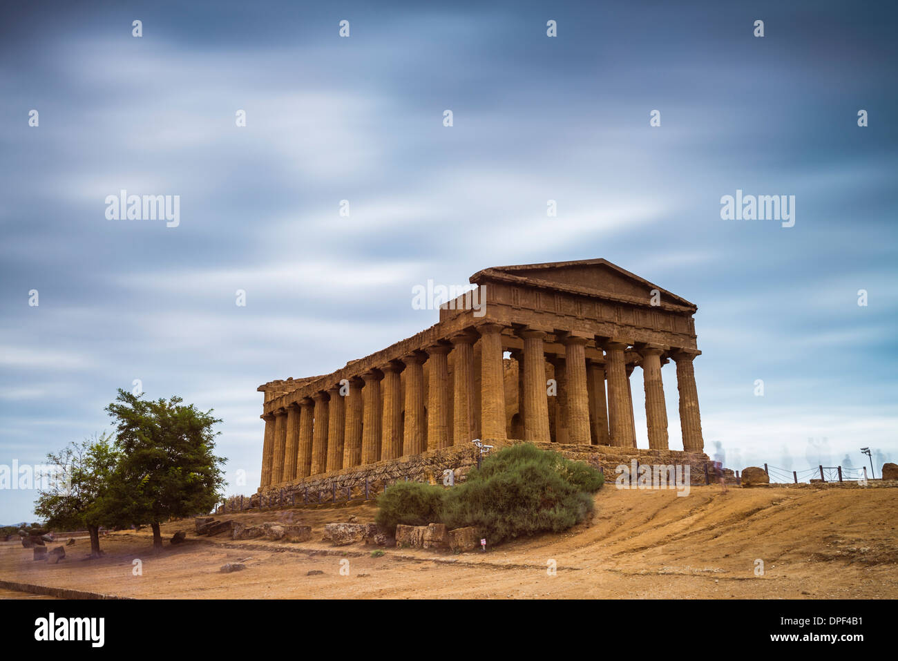 Temple of Concordia (Tempio della Concordia), Valley of the Temples (Valle dei Templi), Agrigento, UNESCO Site, Sicily, Italy Stock Photo