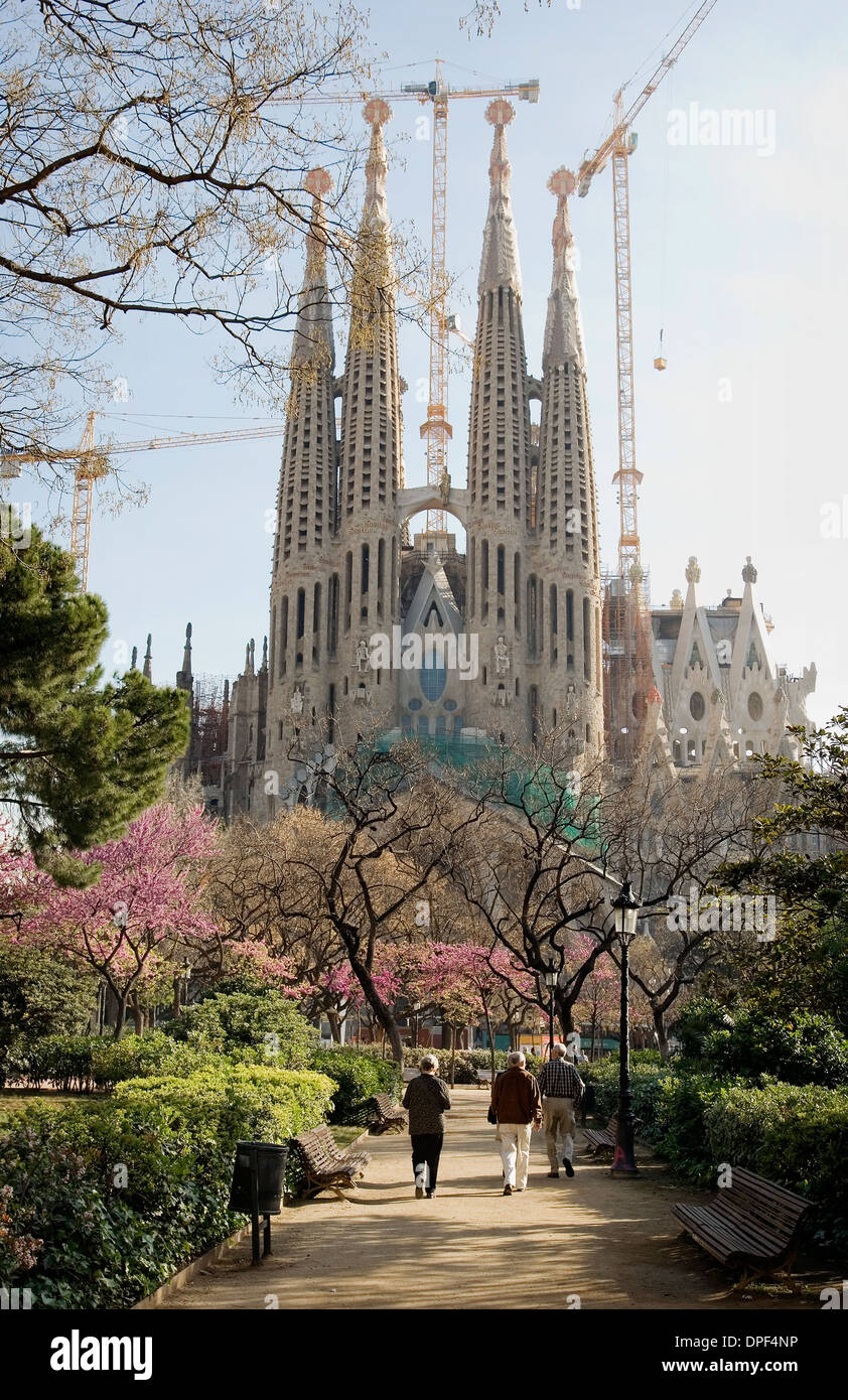 Gaudi's Sagrada Familia, Barcelona, Spain Stock Photo