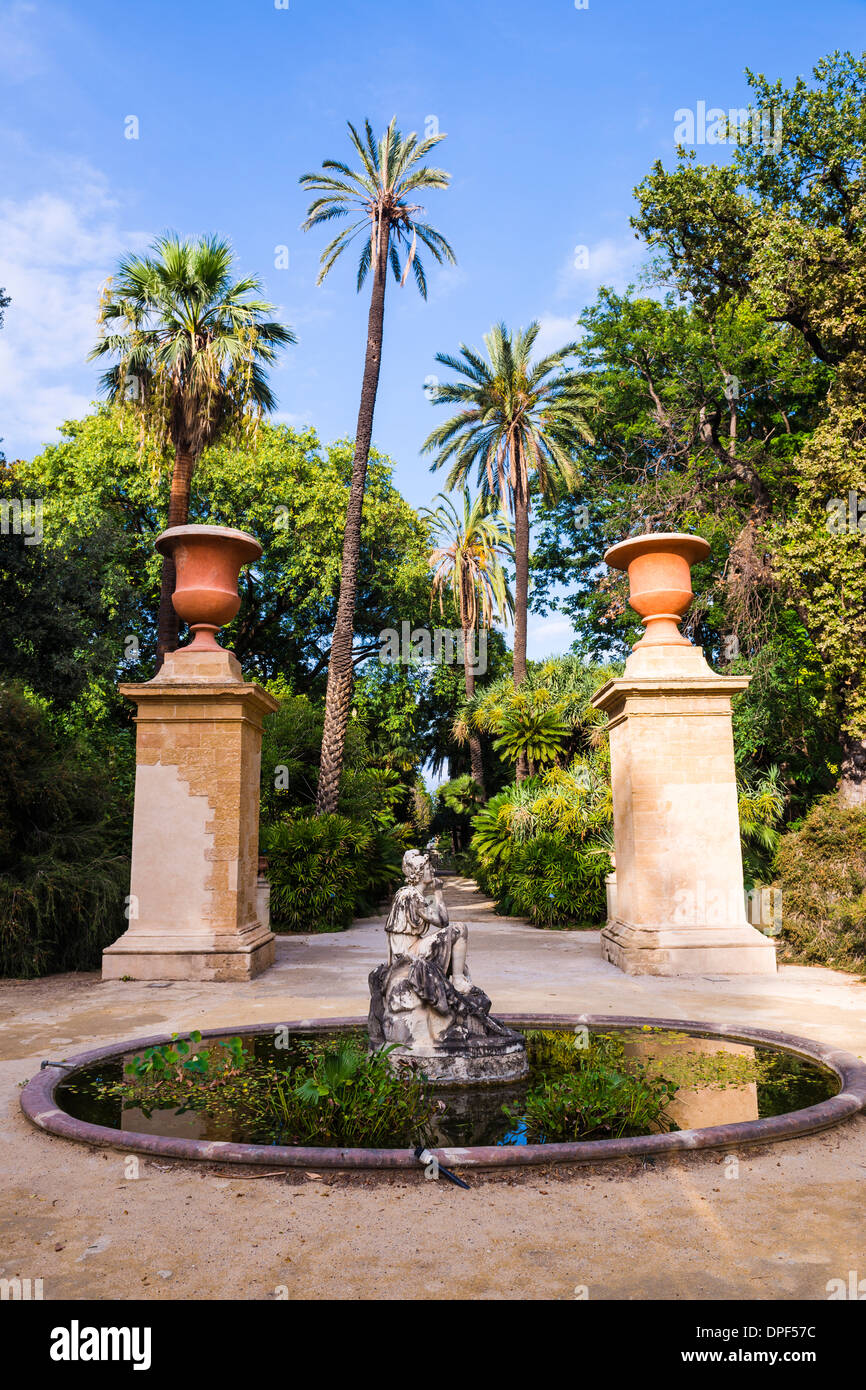 Palermo Botanical Gardens (Orto Botanico), Palermo, Sicily, Italy, Europe Stock Photo