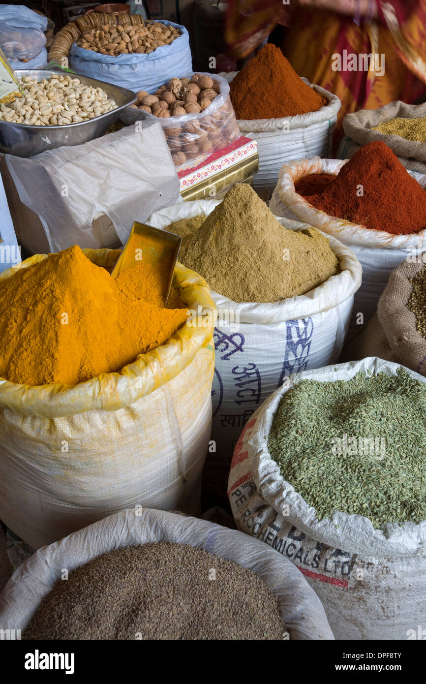 Spices, Jaipur, Rajasthan, India, Asia Stock Photo Alamy