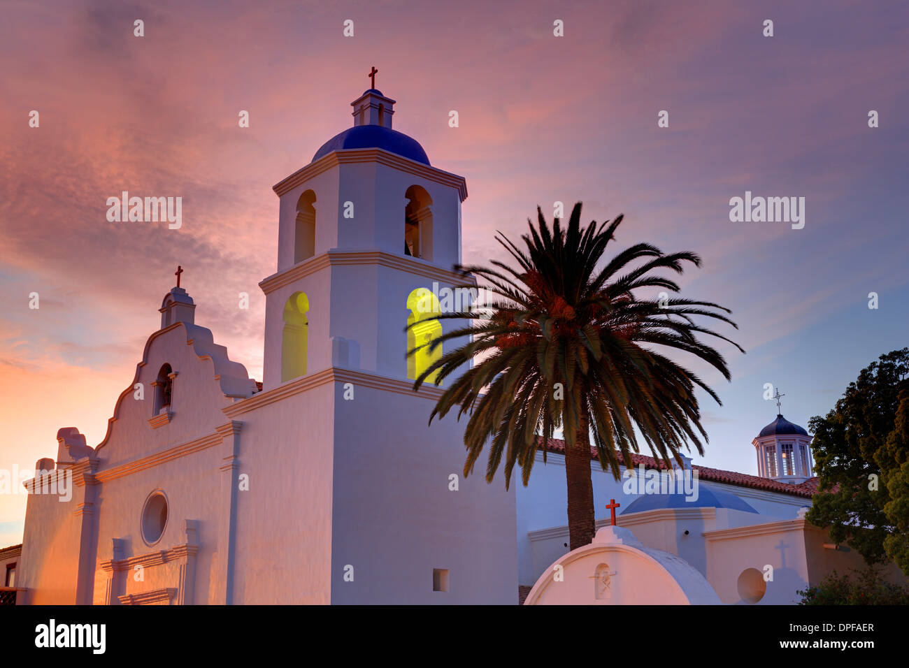 Mission San Luis Rey, Oceanside, California, United States of America, North America Stock Photo