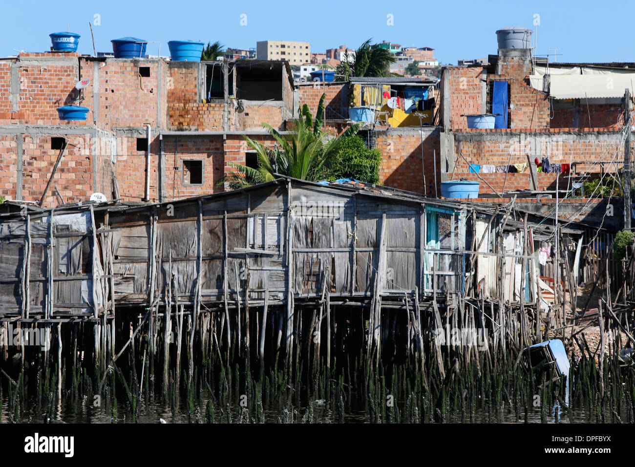 Alagados favela in Salvador, Bahia, Brazil, South America Stock Photo