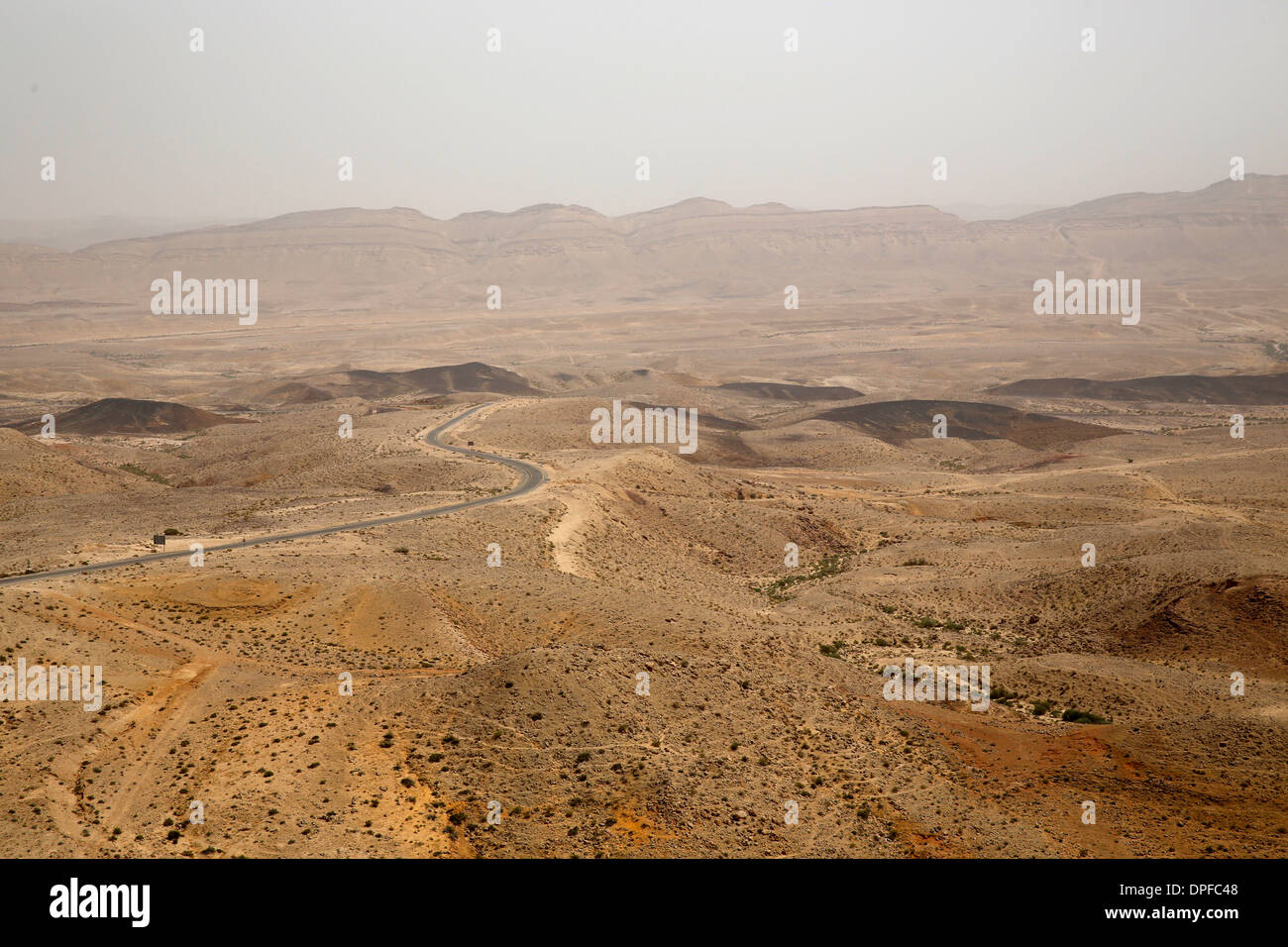 The Makhtesh Ramon crater, Negev, Israel, Middle East Stock Photo