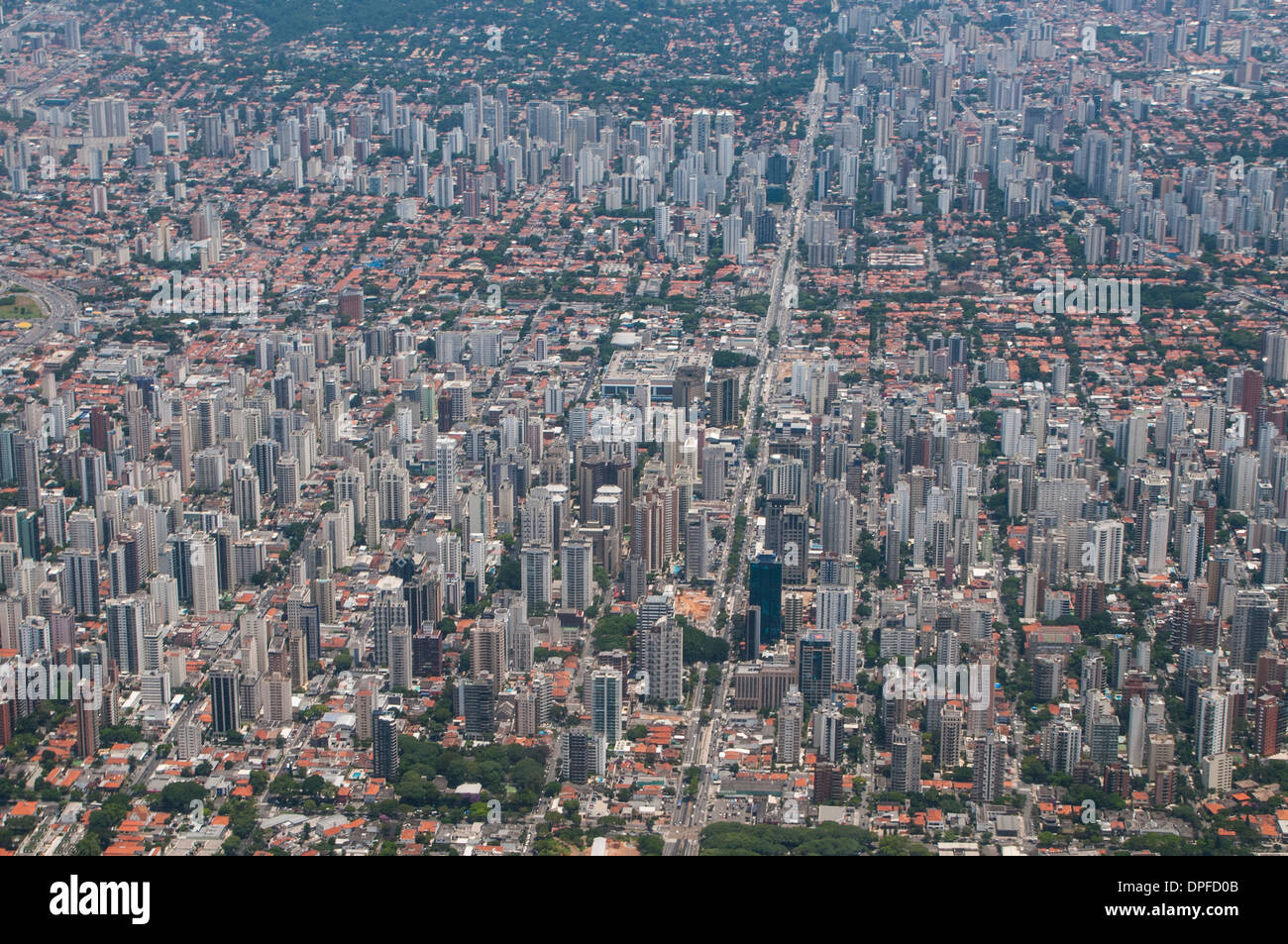 Aerial of Sao Paulo, Brazil, South America Stock Photo