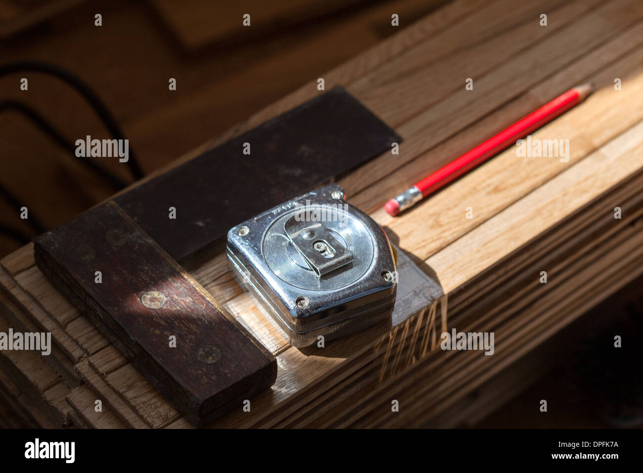 joiners measuring tape, and tools Stock Photo Alamy