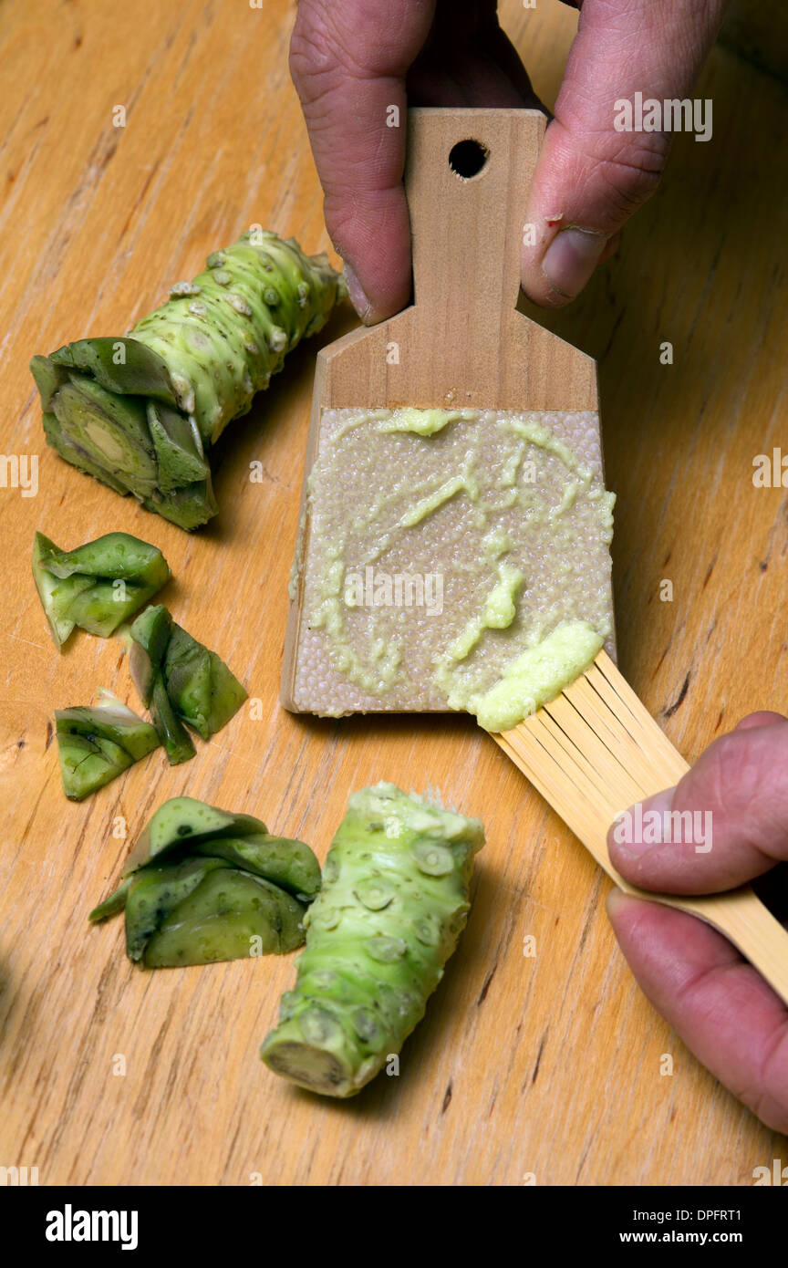 Wasabi plant spring water hires stock photography and images Alamy