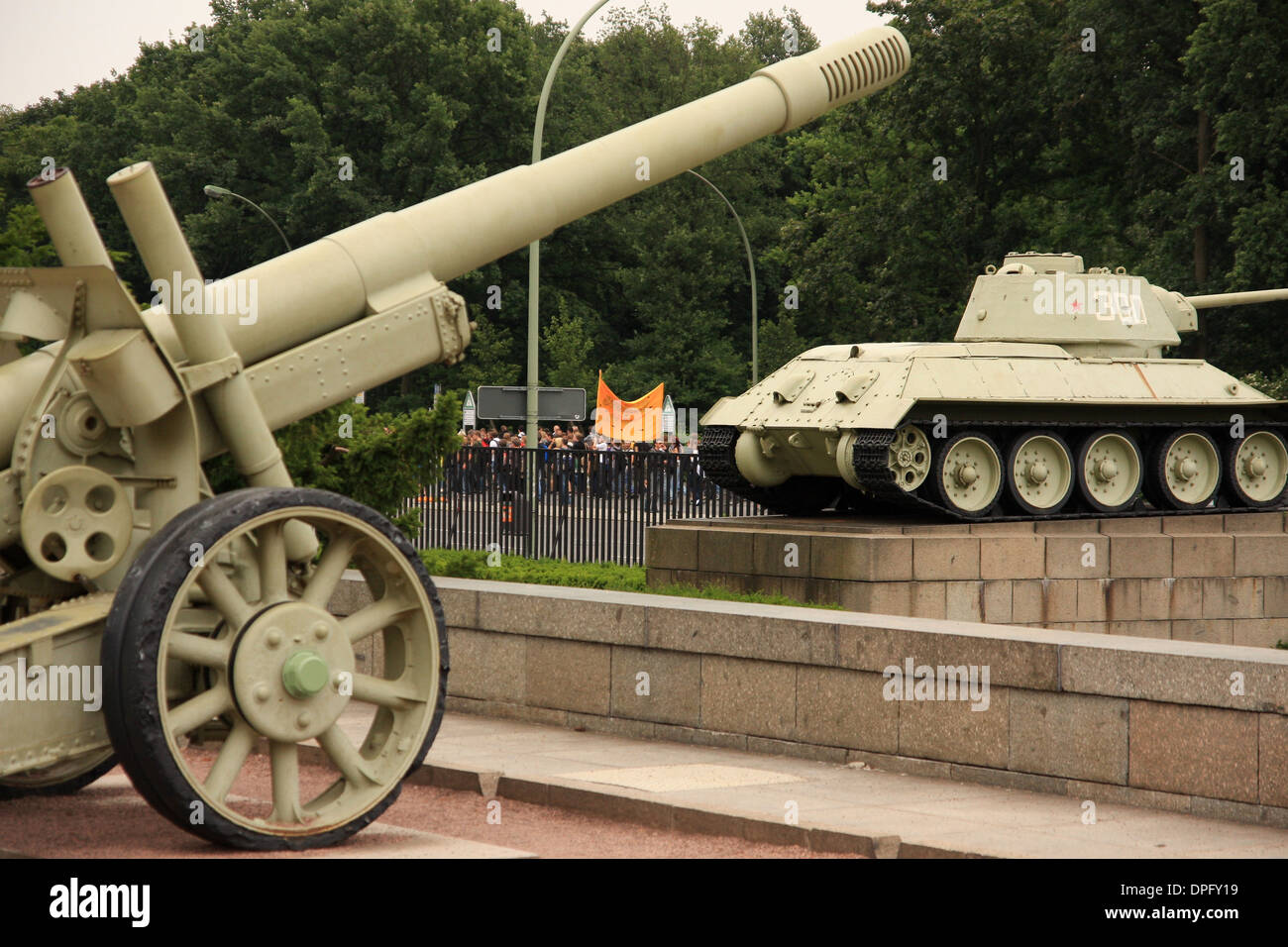 Soviet war memorial of world war 2, (Berlin, Germany, Deutschland, Europe) Stock Photo