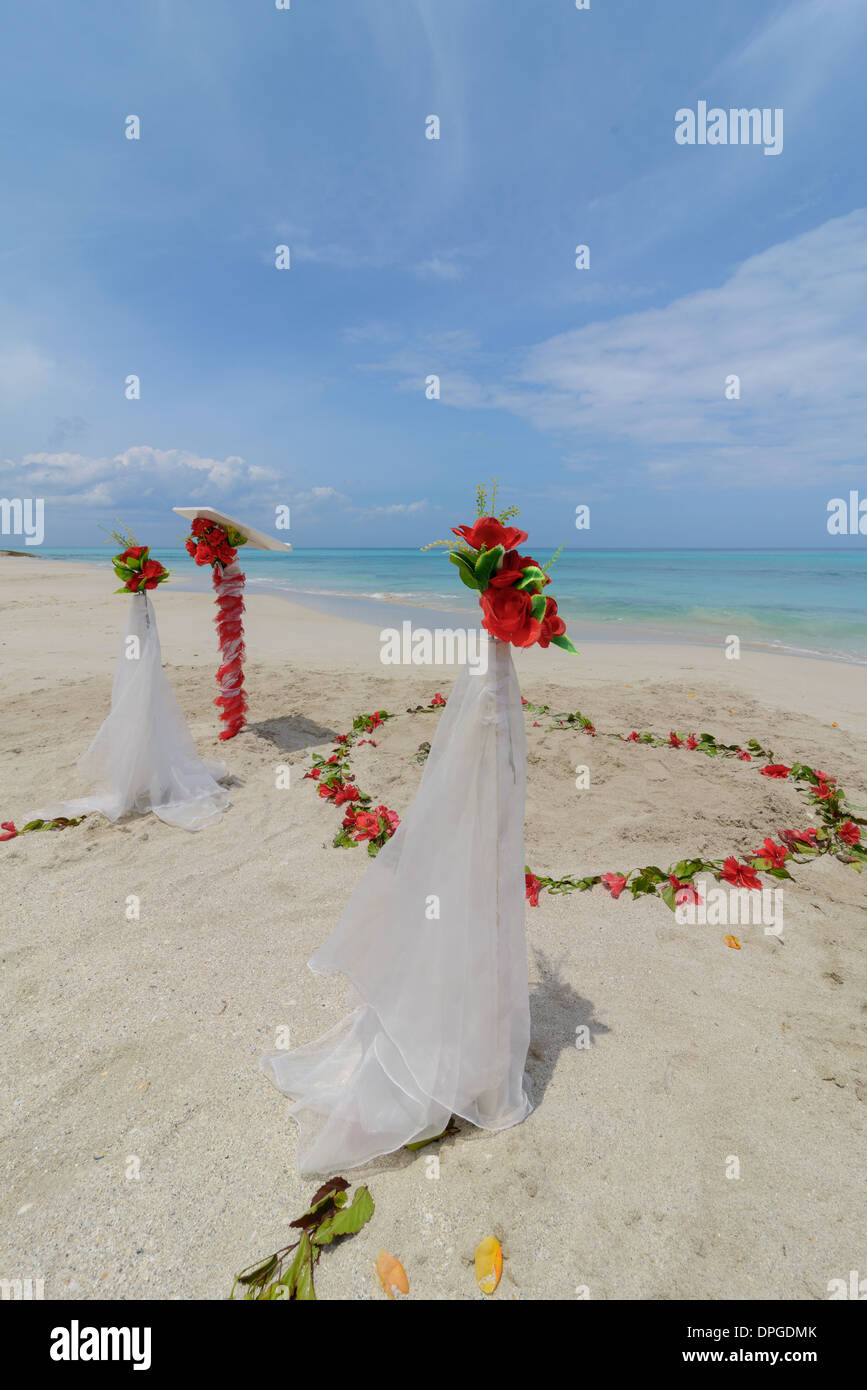 Hochzeit am Strand, Wedding on beach Stock Photo