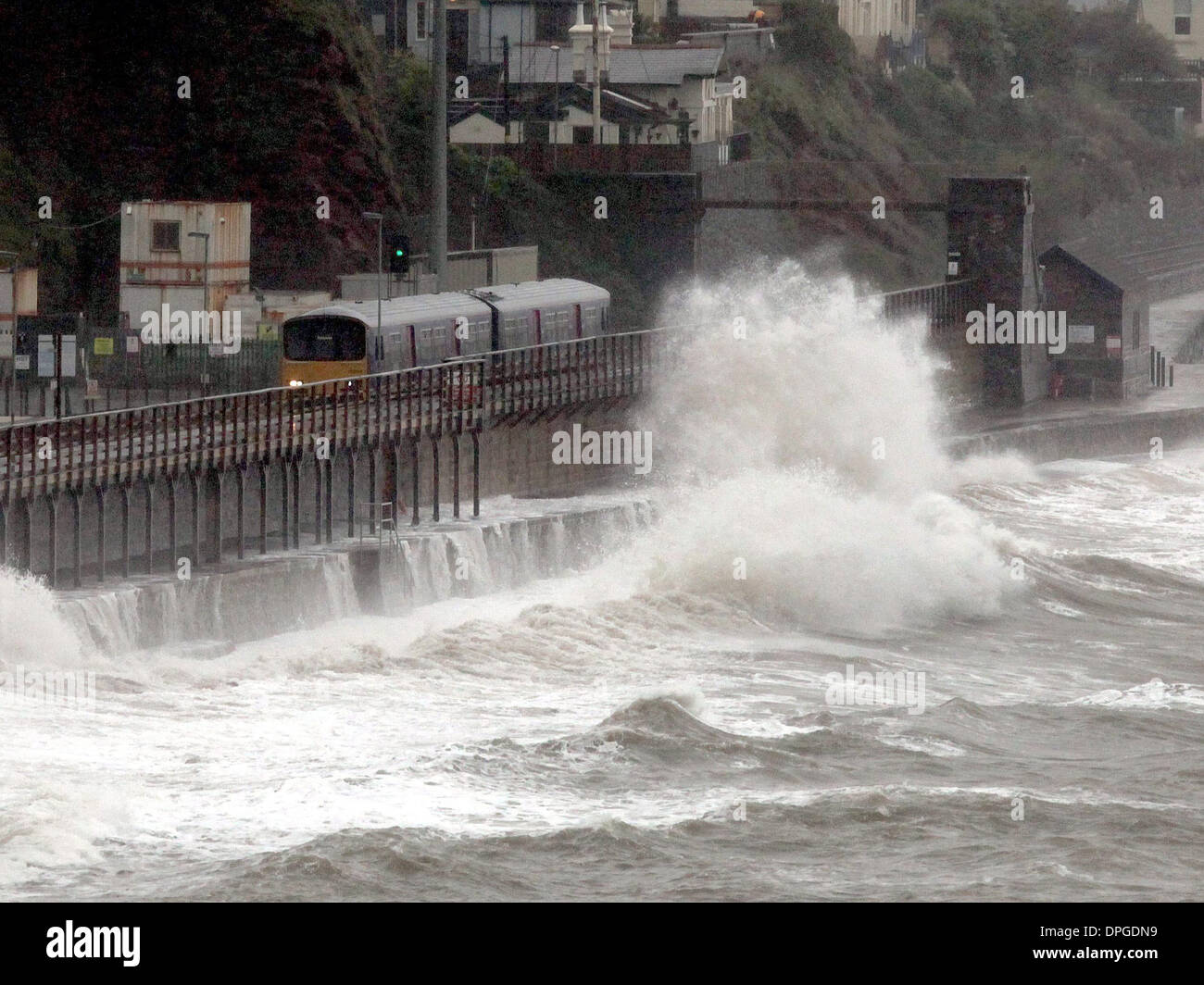 Train waves railway weather hires stock photography and images Alamy