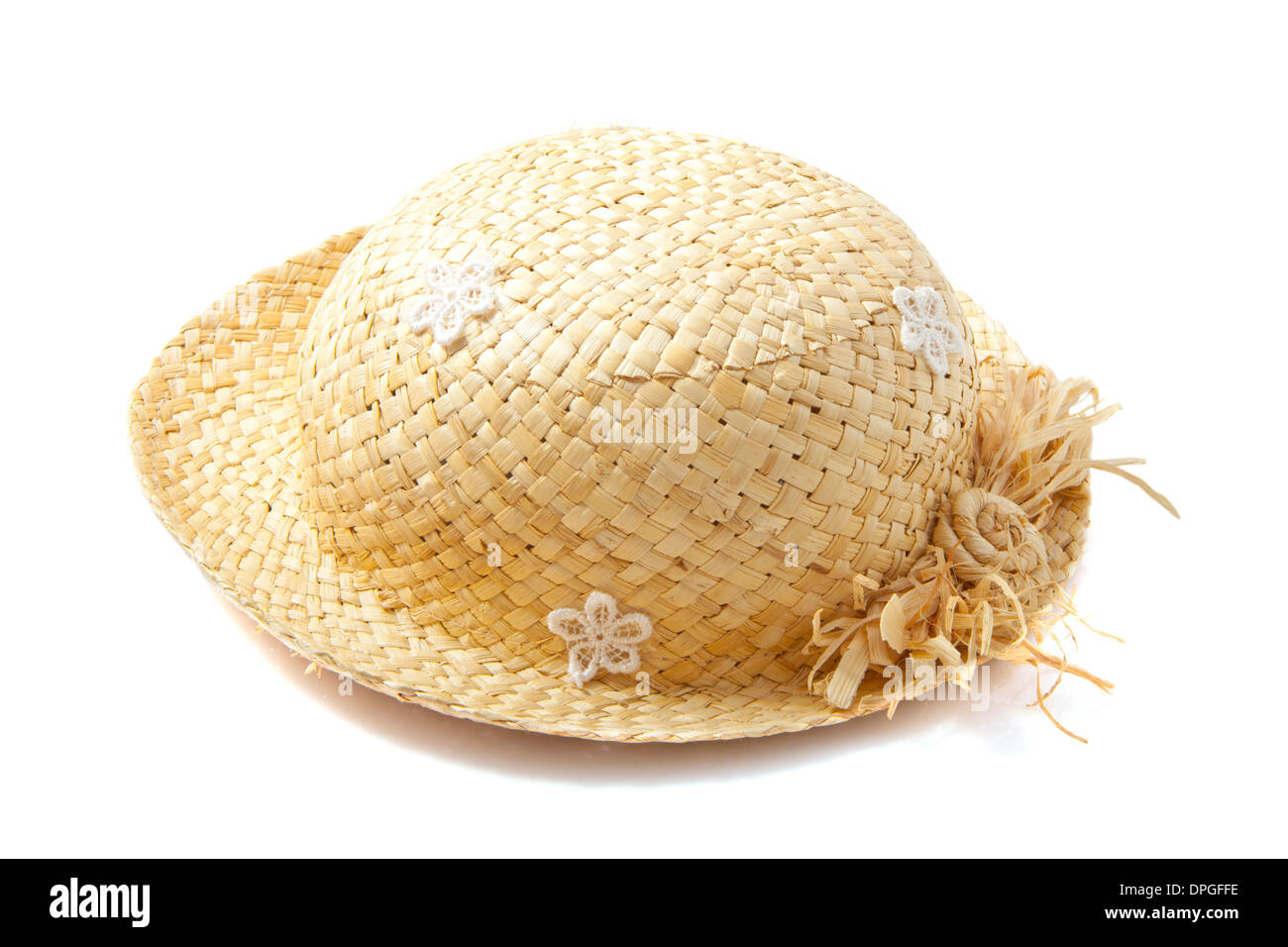 Beach hat white flower hi-res stock photography and images - Alamy