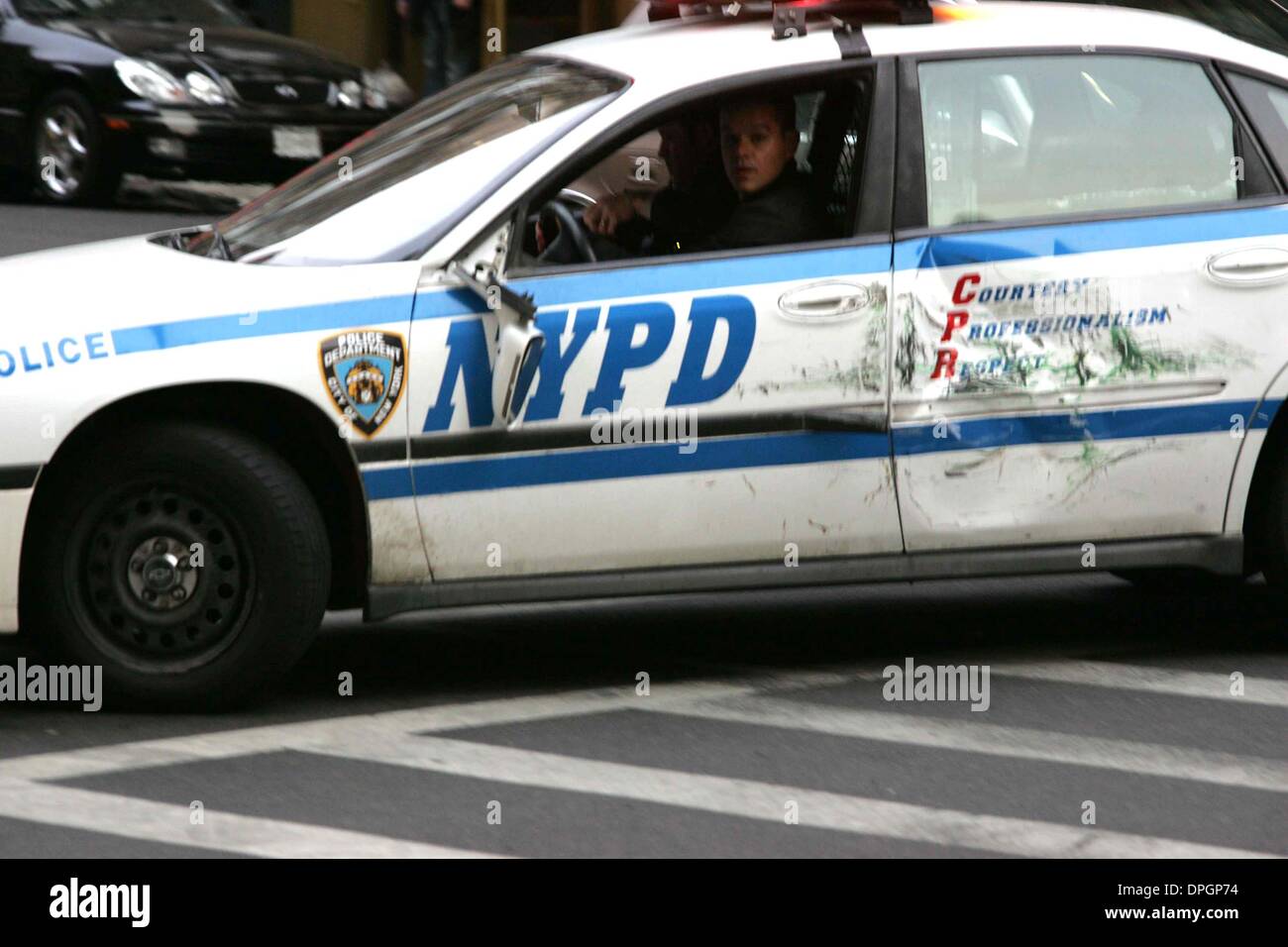 Mar. 10, 2006 - New York, New York, U.S. - MATT DAMON ON THE SET OF ...