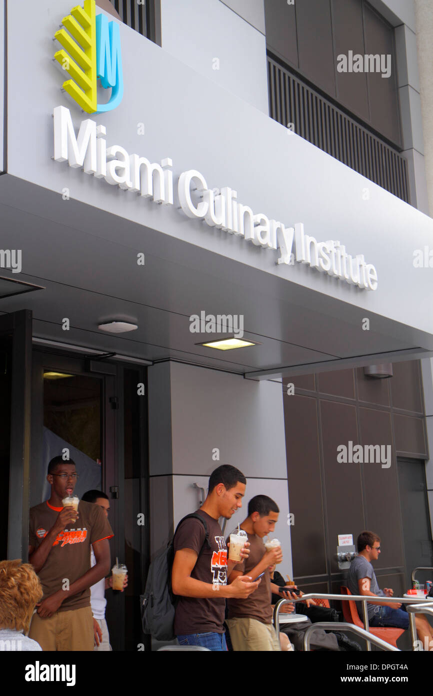 Miami Florida,Miami Dade College,Miami Culinary Institute,school,front,entrance,restaurant restaurants food dining cafe cafes,FL131231073 Stock Photo