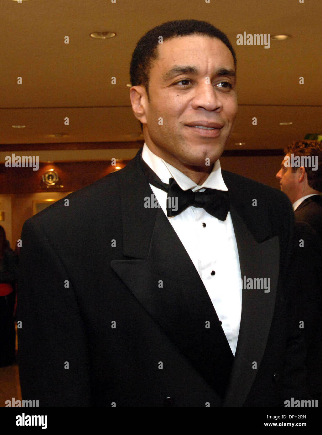 Apr. 29, 2006 - Washington, District of Columbia, U.S. - The White House Correspondents Dinner- guests arriving on the red carpet include actor Harry Lennix of tv show commander and chief .I10688CB.(Credit Image: © Christy Bowe/Globe Photos/ZUMAPRESS.com) Stock Photo