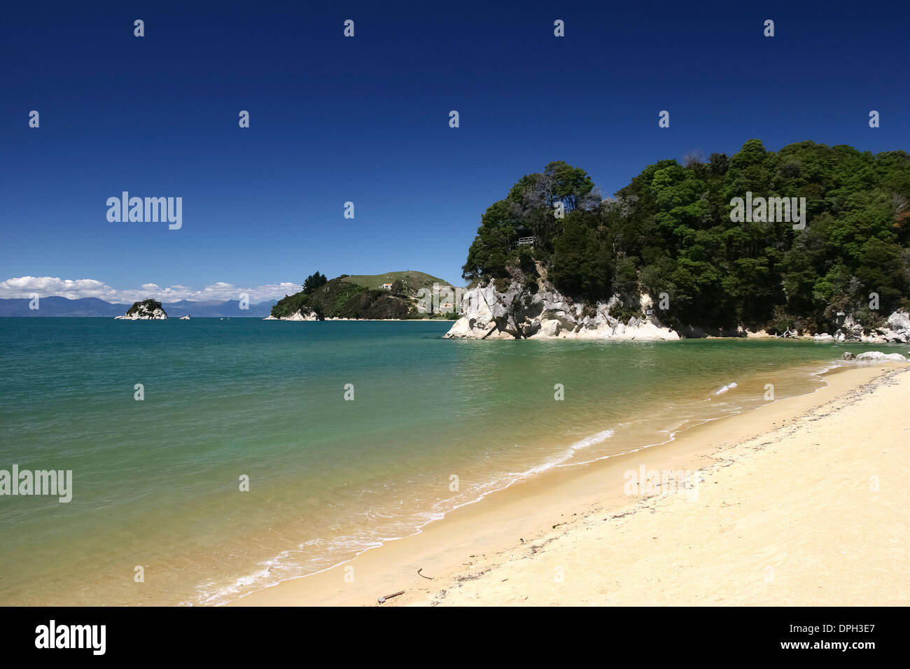 Beach at Golden Bay, South Island, New Zealand Stock Photo Alamy