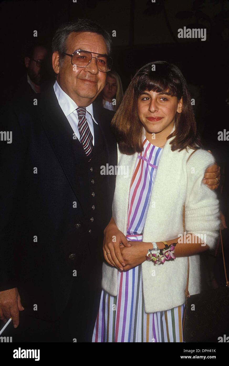 Aug. 24, 2006 - Hollywood, California, U.S. - TOM BOSLEY WITH HIS DAUGHTER AMY BOSLEY 1981.# 11967.(Credit Image: © Phil Roach/Globe Photos/ZUMAPRESS.com) Stock Photo