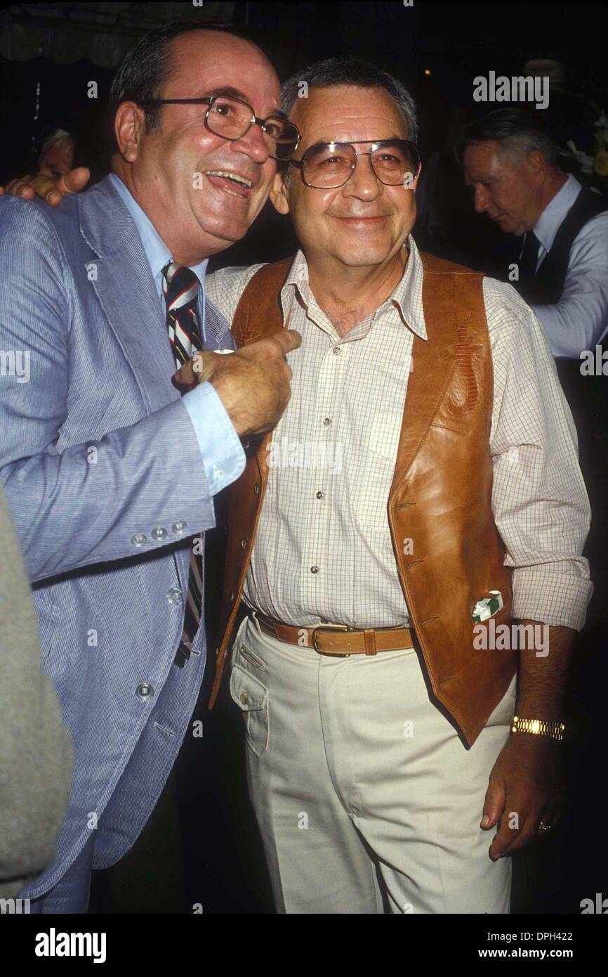 Aug. 24, 2006 - Hollywood, California, U.S. - TOM BOSLEY WITH DAVID DOYLE 1981.# 11803.(Credit Image: © Phil Roach/Globe Photos/ZUMAPRESS.com) Stock Photo