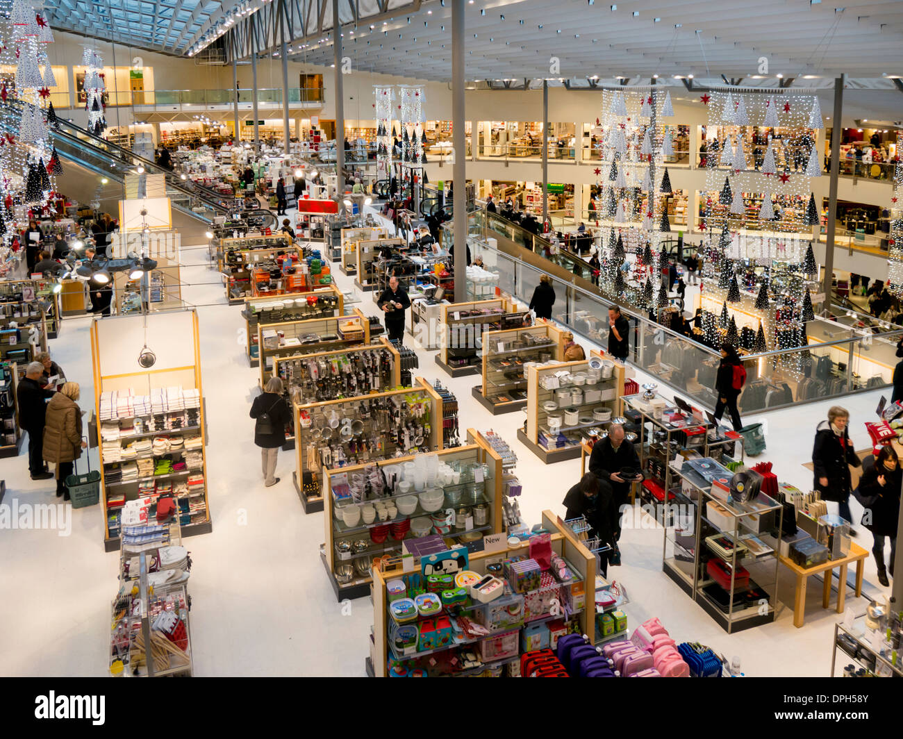 UK, England, Surrey, Kingston upon Thames, John Lewis interior Stock