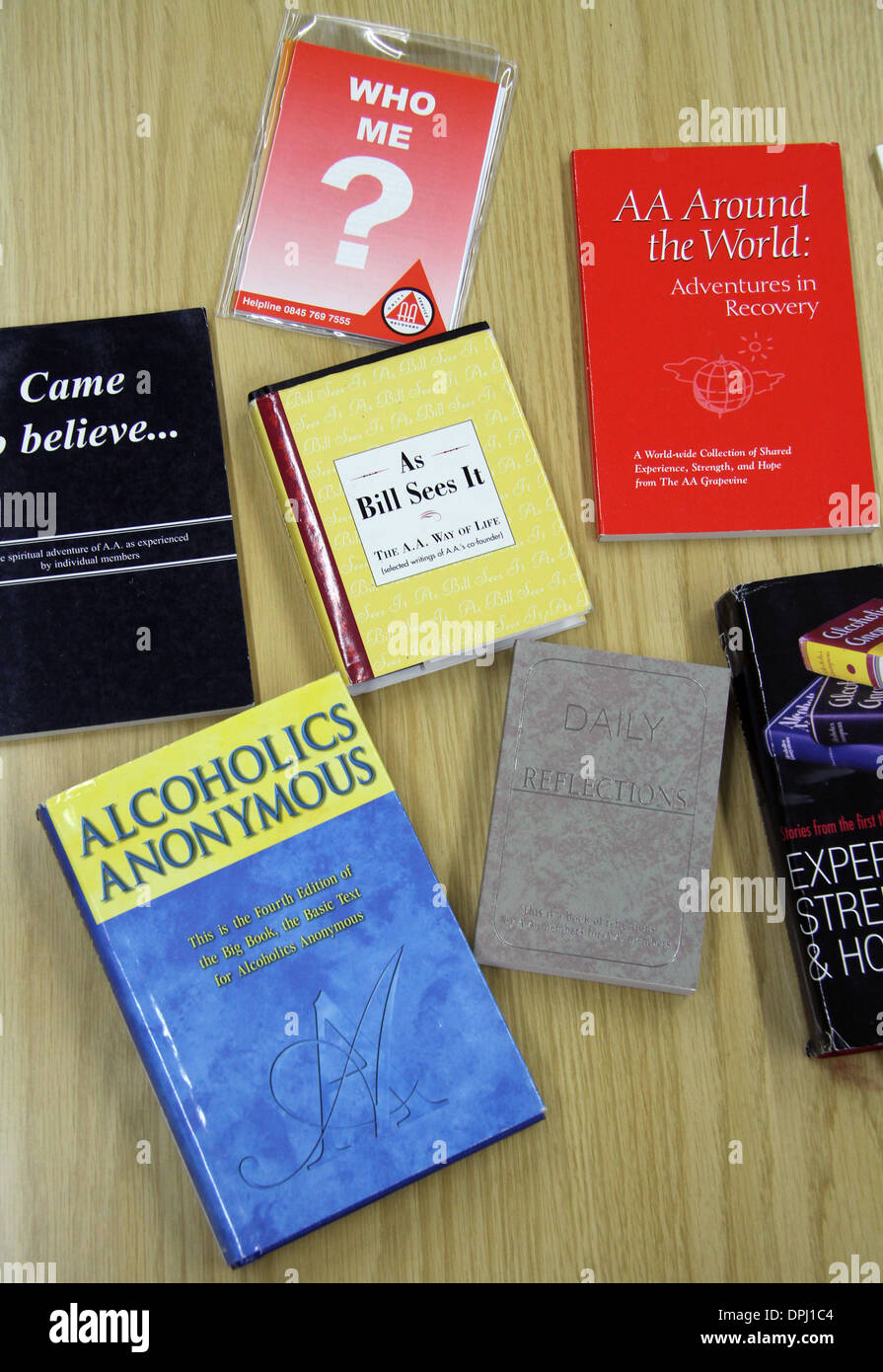 Alcoholics Anonymous Books And literature Stock Photo - Alamy