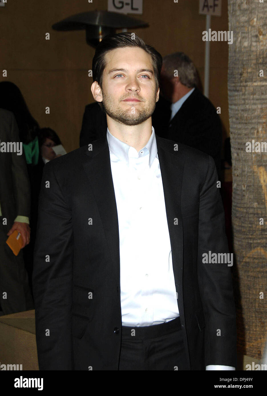 Dec. 5, 2006 - Hollywood, California, U.S. - Tobey Maguire during the premiere of the new movie from Warner Bros. Pictures' THE GOOD GERMAN, held at Graumann's Egyptian Theatre, on December 4, 2006, in Los Angeles..  -   K50982MGE(Credit Image: © Michael Germana/Globe Photos/ZUMAPRESS.com) Stock Photo