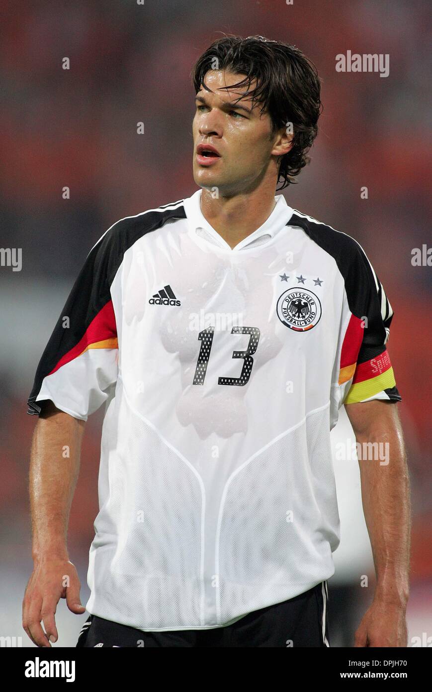 MICHAEL BALLACK.GERMANY & BAYERN MUNICH FC.HOLLAND V GERMANY.ROTTERDAM,HOLLAND.17/08/2005.DII35905.K47872.WORLD CUP PREVIEW 2006 Stock Photo