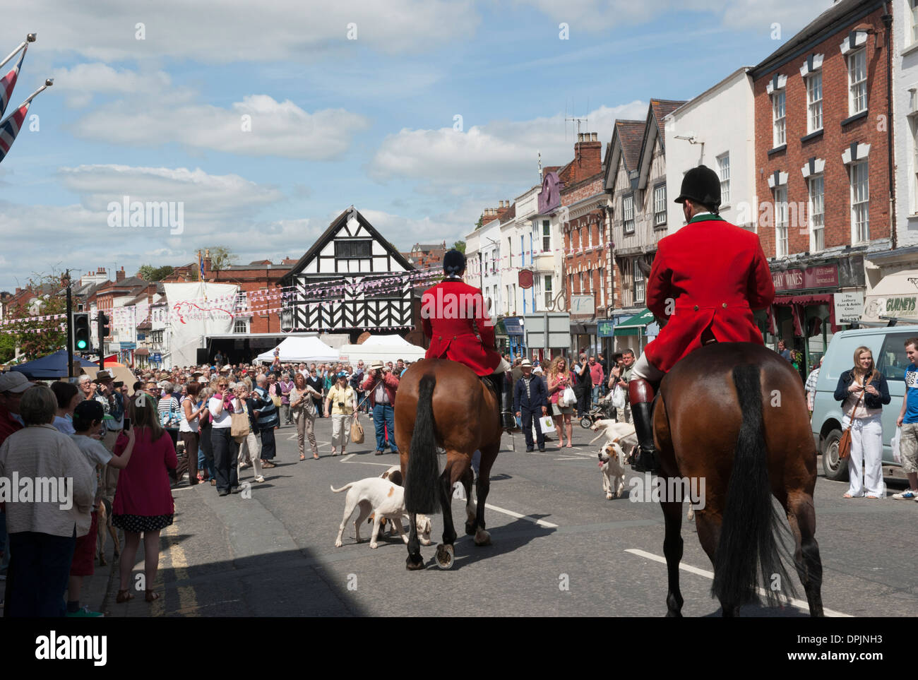 Ox Roast Festival in Ledbury High Street Stock Photo Alamy