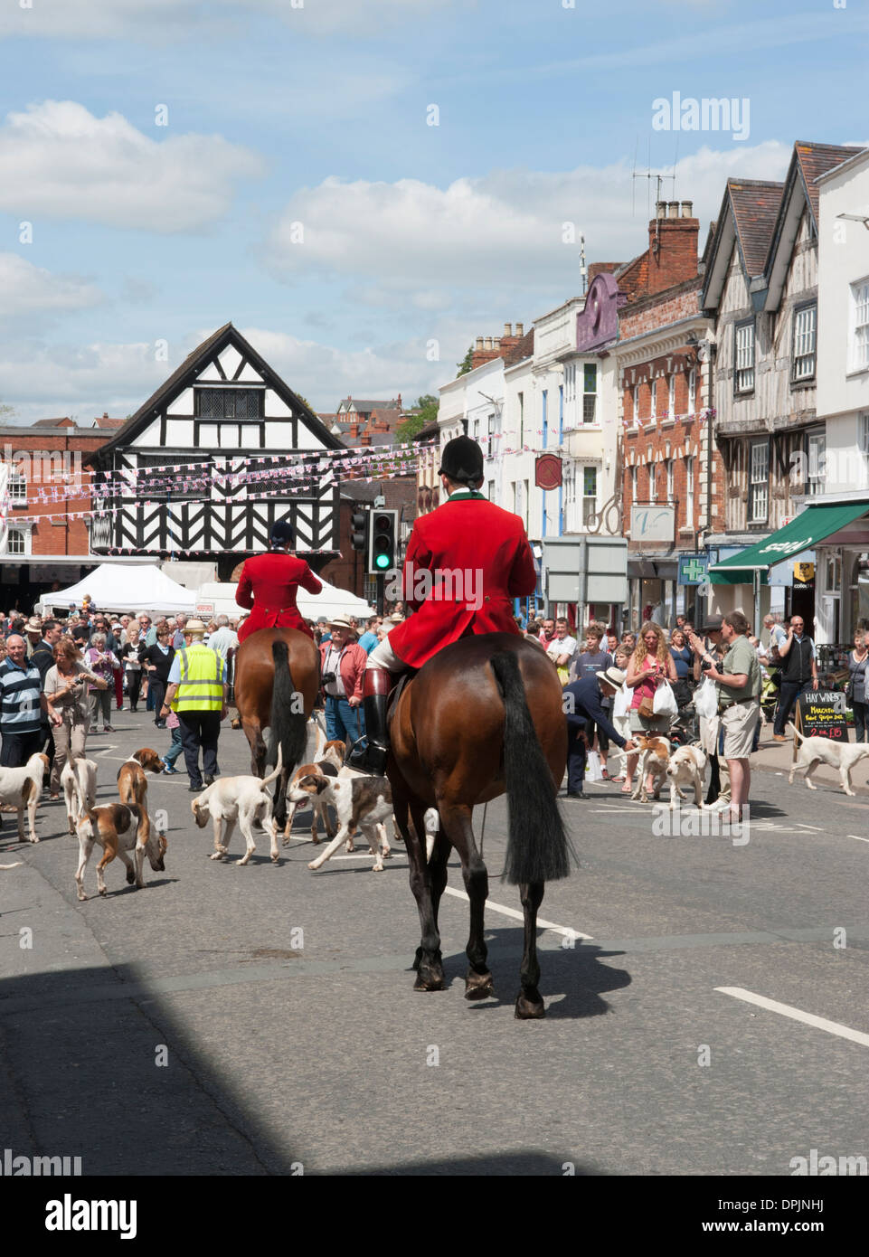 Ox Roast Festival in Ledbury High Street Stock Photo Alamy