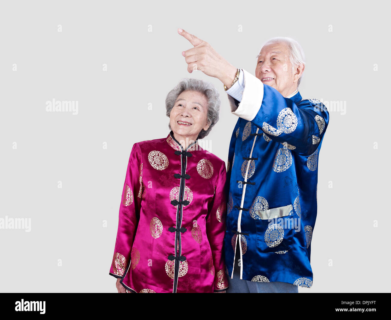 senior chinese couple Stock Photo