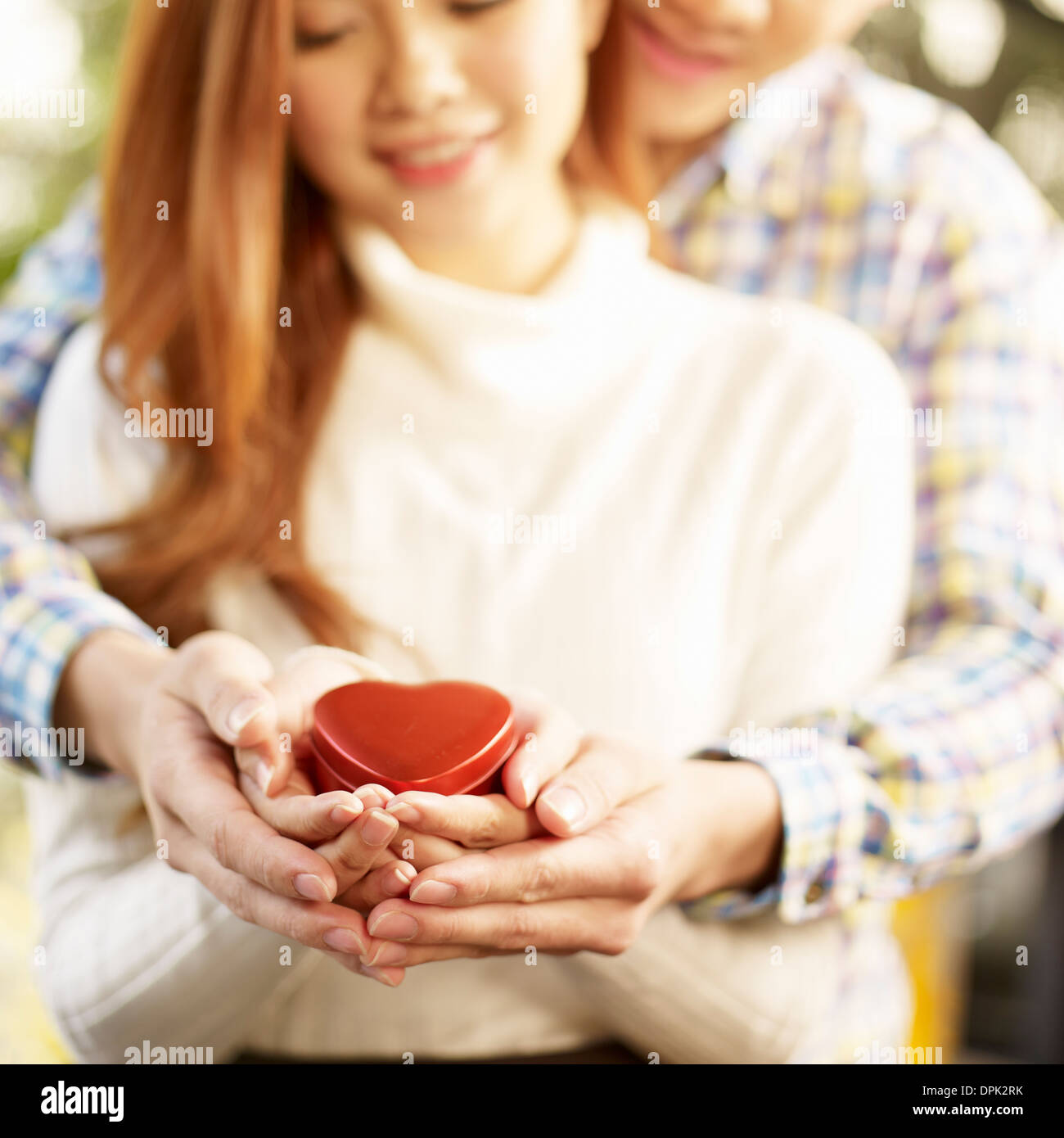 loving asian couple Stock Photo