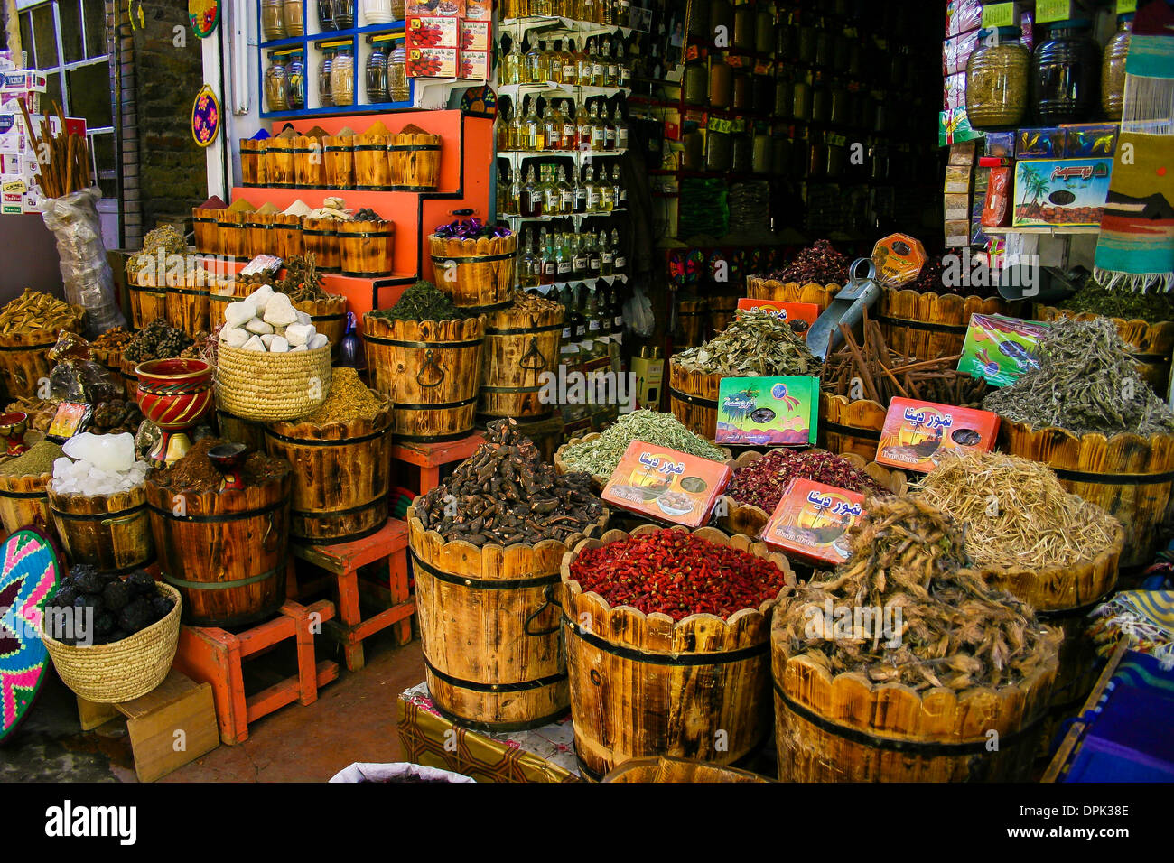 Spice Market in Aswan Egypt Stock Photo Alamy