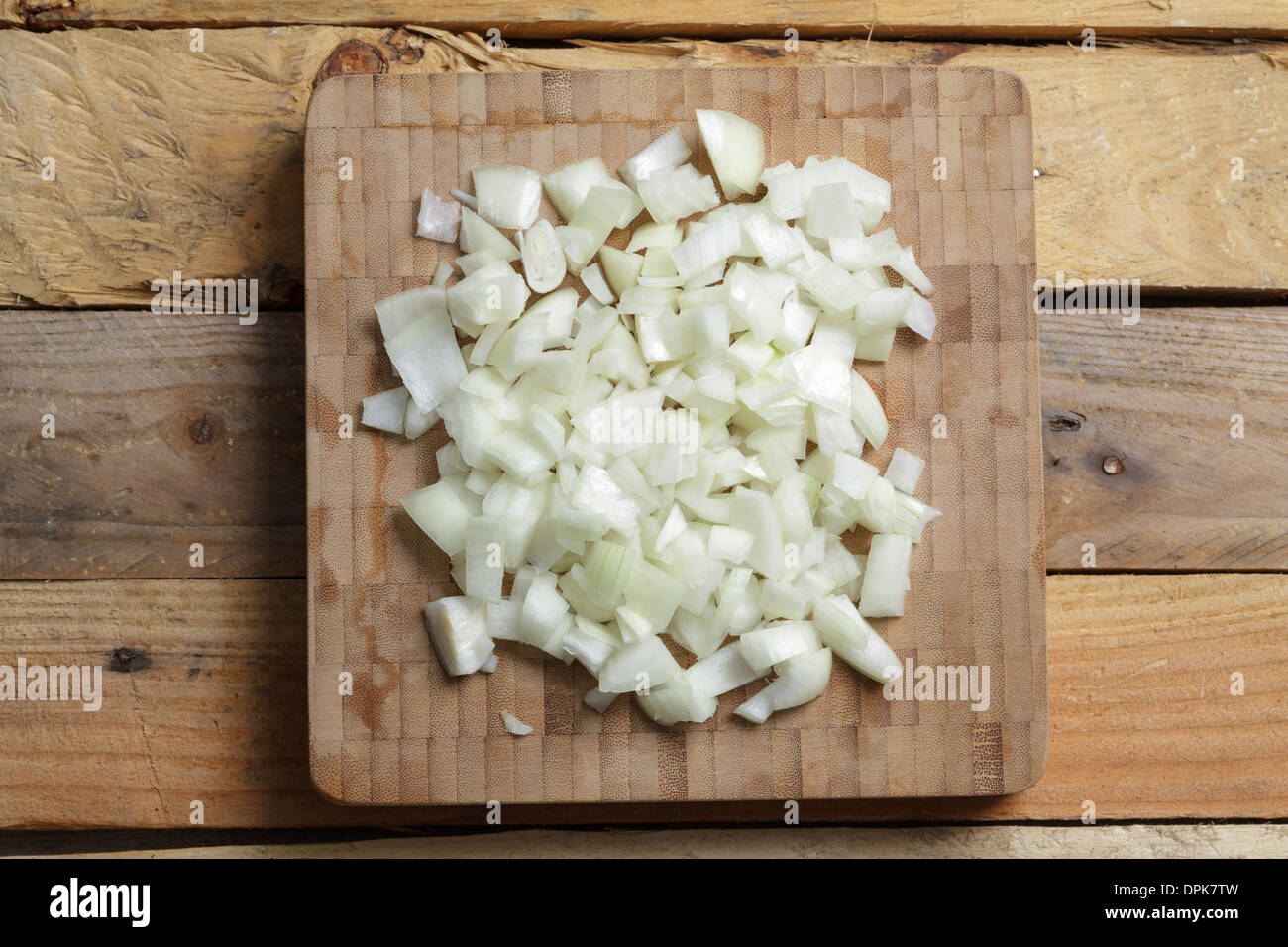 chopped onions Stock Photo