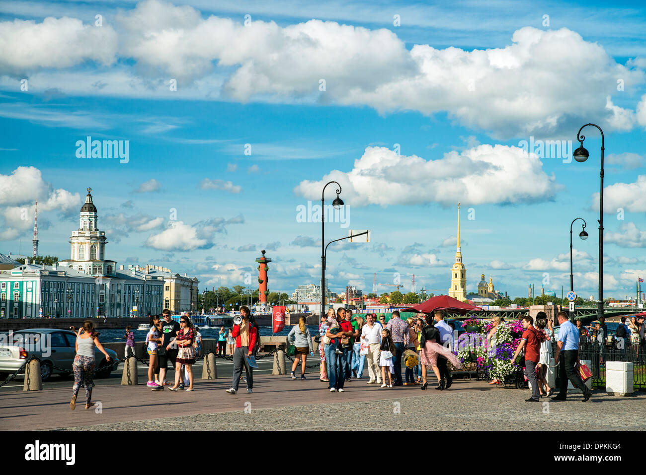 Decembrists Square, Saint Petersburg, Russia Stock Photo
