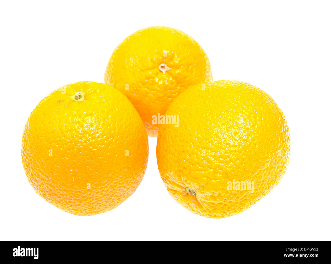 Fresh oranges isolated on white background Stock Photo - Alamy