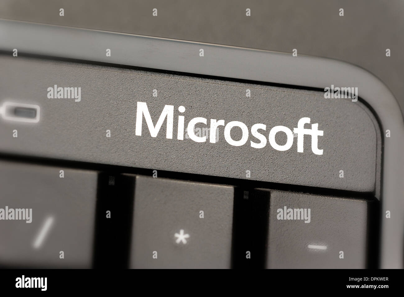 Microsoft wireless keyboard Stock Photo