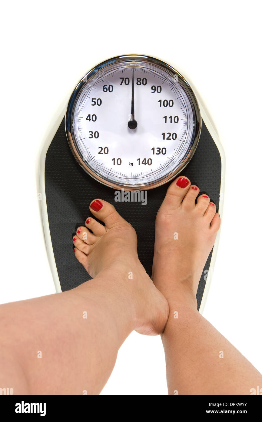 Feet On A Bathroom Scale With The Word HELP On The Screen. Lose Weight  Concept With Person On A Scale Measuring Kilograms Stock Photo, Picture and  Royalty Free Image. Image 116629911.