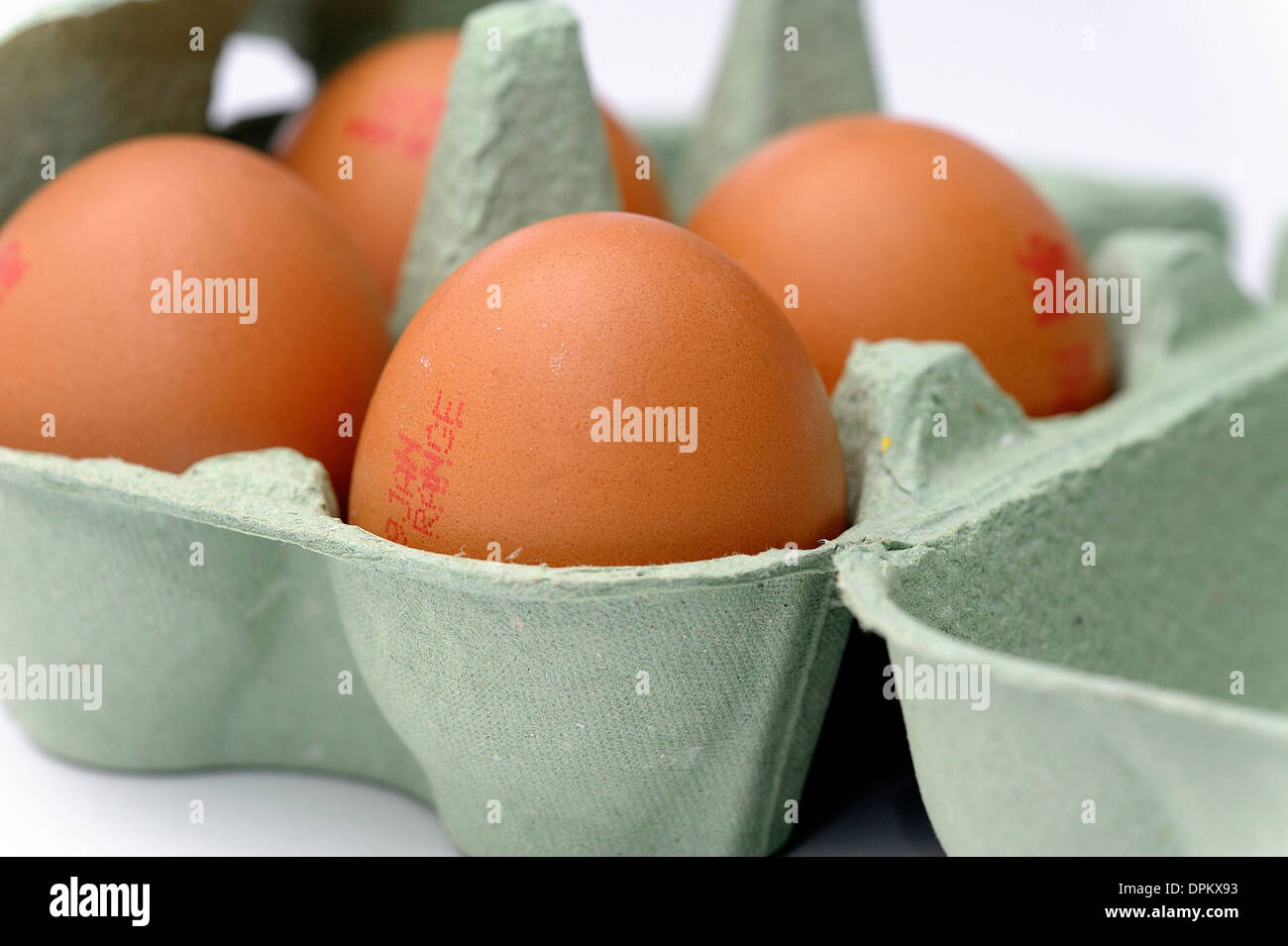 free range eggs Stock Photo
