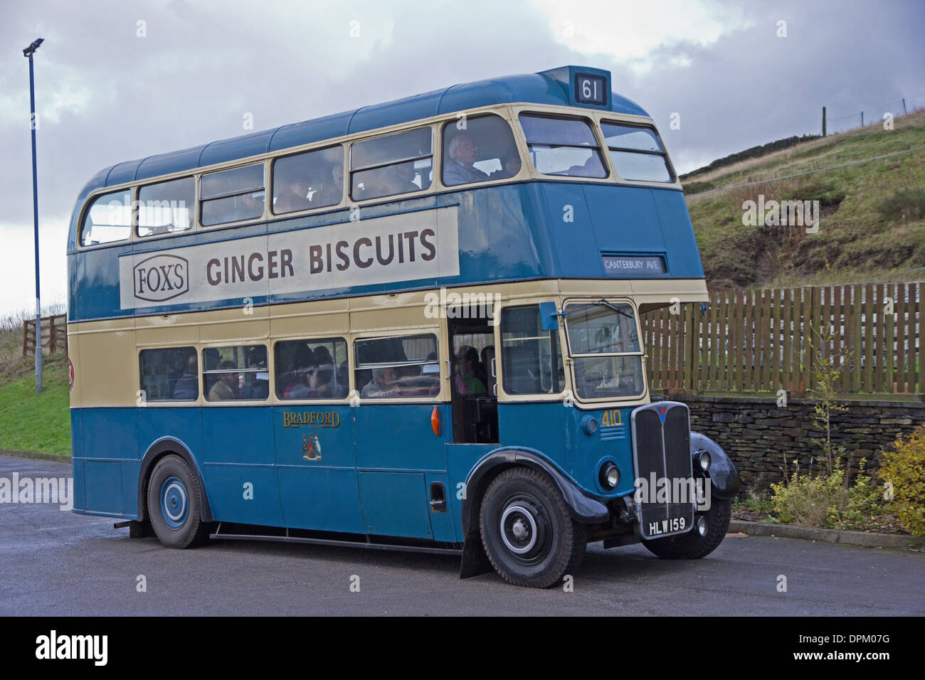 1947 AEC Regent III bus operated by Bradford Corporation Stock Photo