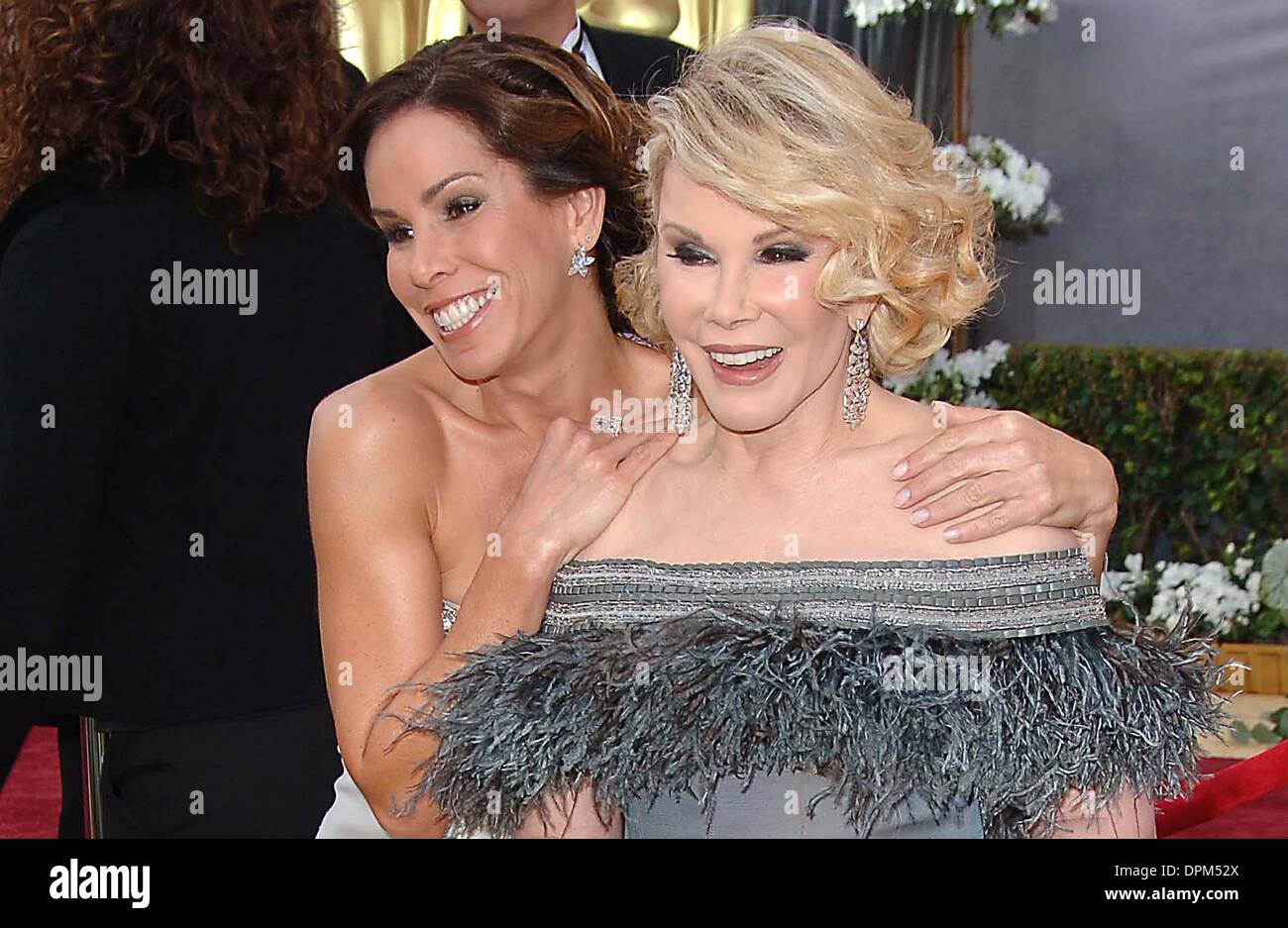 Mar. 5, 2006 - K47101FB.78TH ANNUAL ACADEMY - OSCARS AWARDS (ARRIVALS) KODAK THEATRE, LOS ANGELES CA.03-05-2006. FITZROY BARRETT-   2006.MELISSA RIVERS.JOAN RIVERS(Credit Image: © Globe Photos/ZUMAPRESS.com) Stock Photo