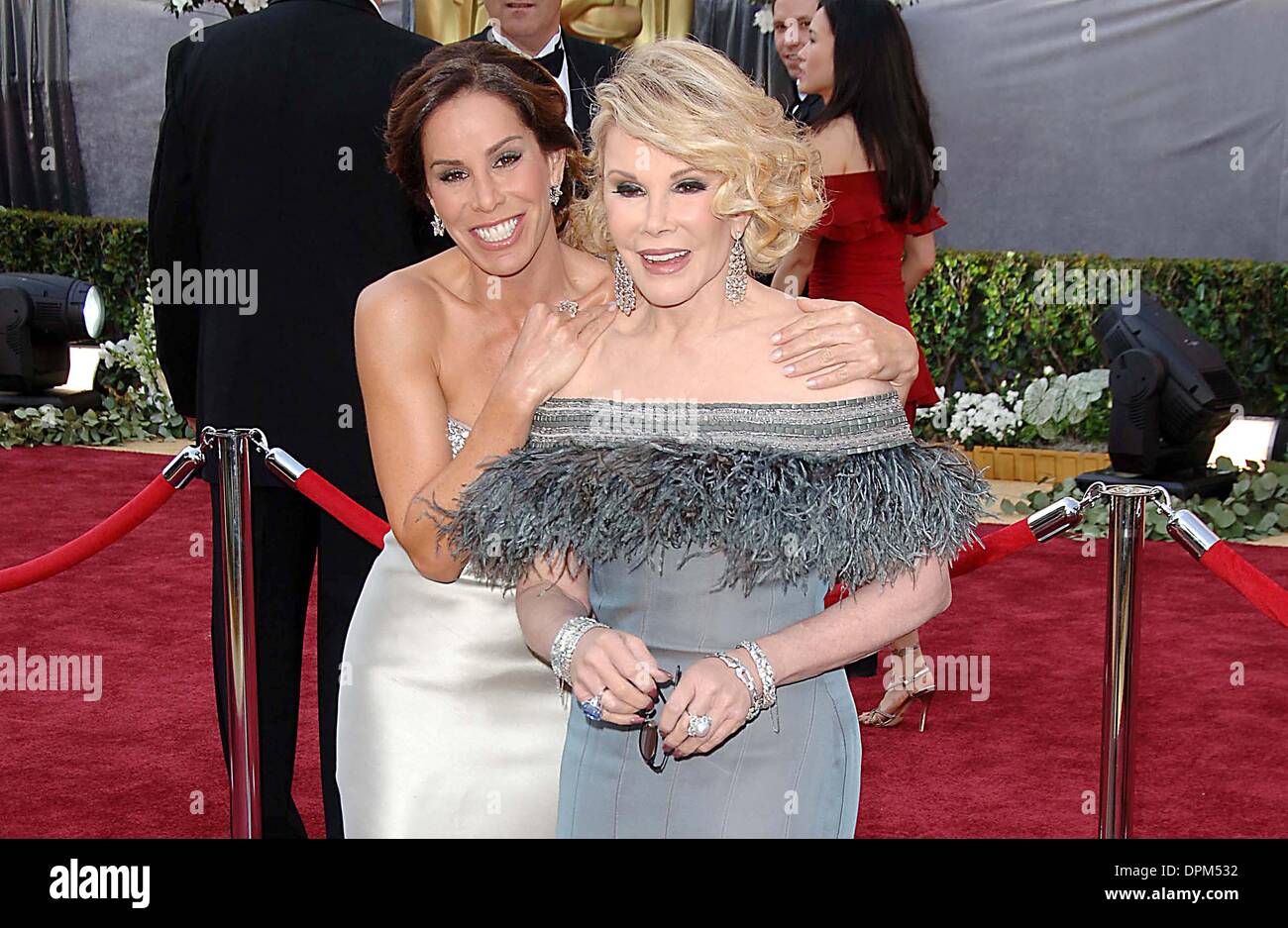 Mar. 5, 2006 - K47101FB.78TH ANNUAL ACADEMY - OSCARS AWARDS (ARRIVALS) KODAK THEATRE, LOS ANGELES CA.03-05-2006. FITZROY BARRETT-   2006.MELISSA RIVERS.JOAN RIVERS(Credit Image: © Globe Photos/ZUMAPRESS.com) Stock Photo