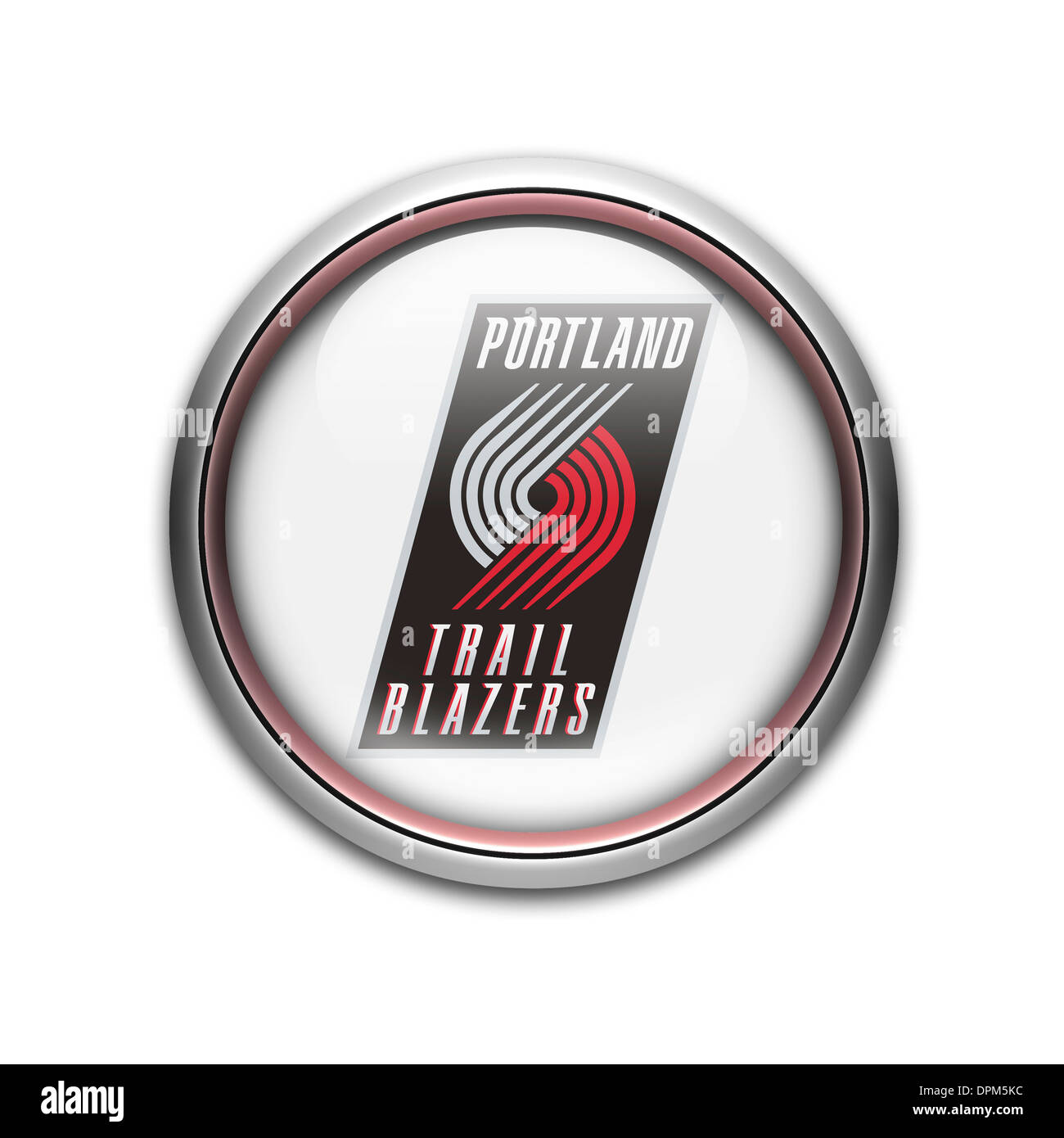 Portland Trail Blazers Logo Flag Symbol Icon Emblem Stock Photo Alamy